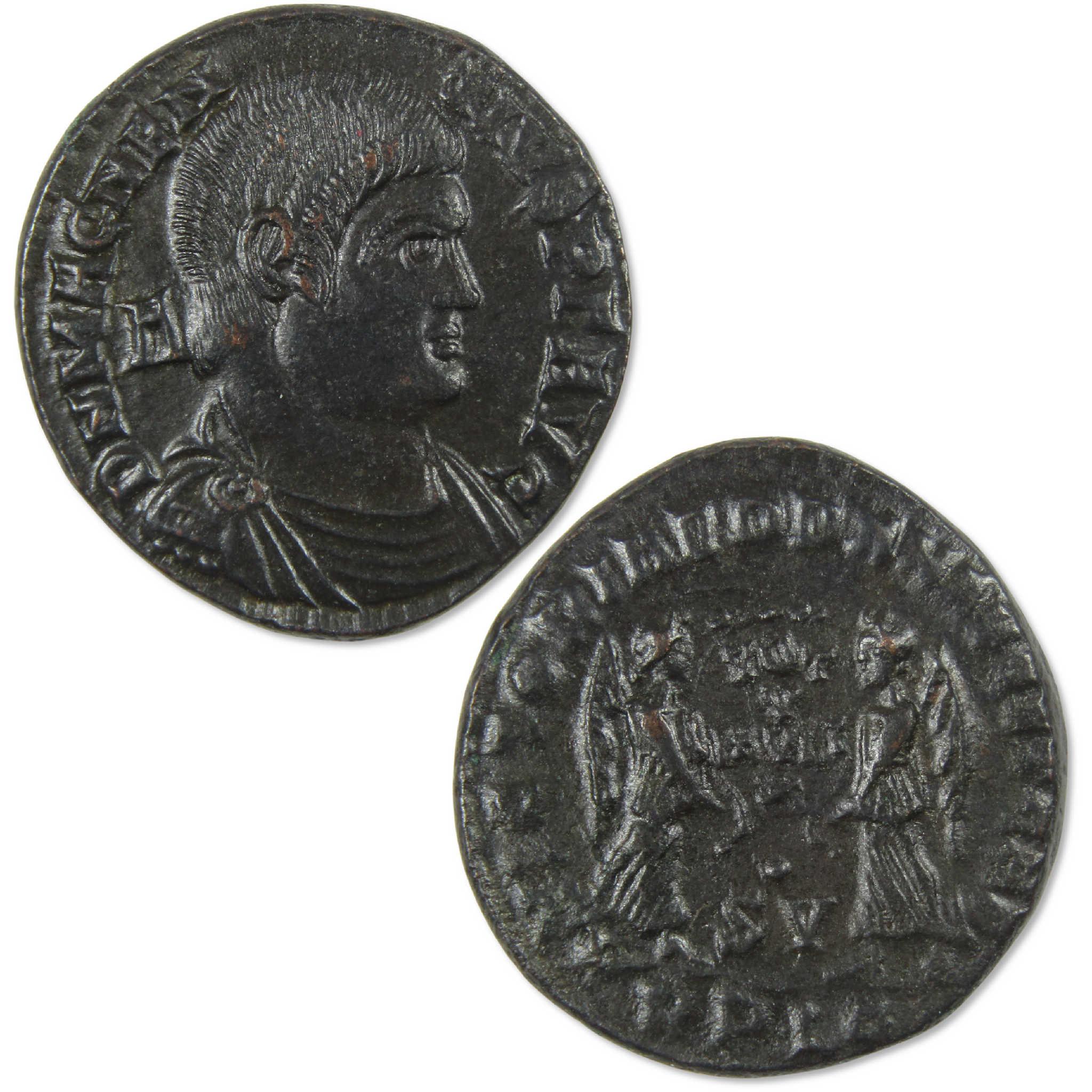 350-353 AD Magnentius Roman Empire Centenionalis Victory XF Ancient
