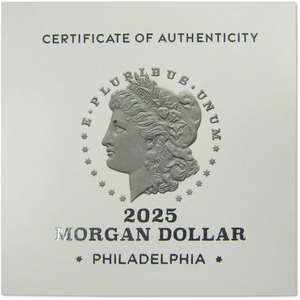 2025 Morgan Silver Dollar Uncirculated Mint State $1 Coin OGP COA