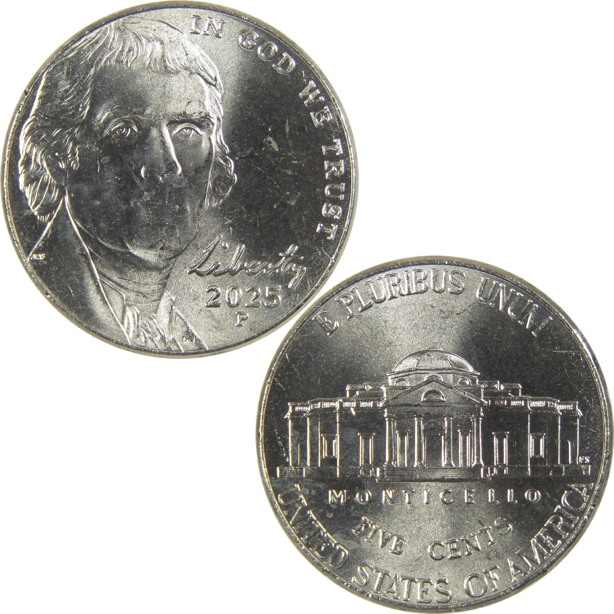 2025 P Jefferson Nickel Uncirculated 5c Coin