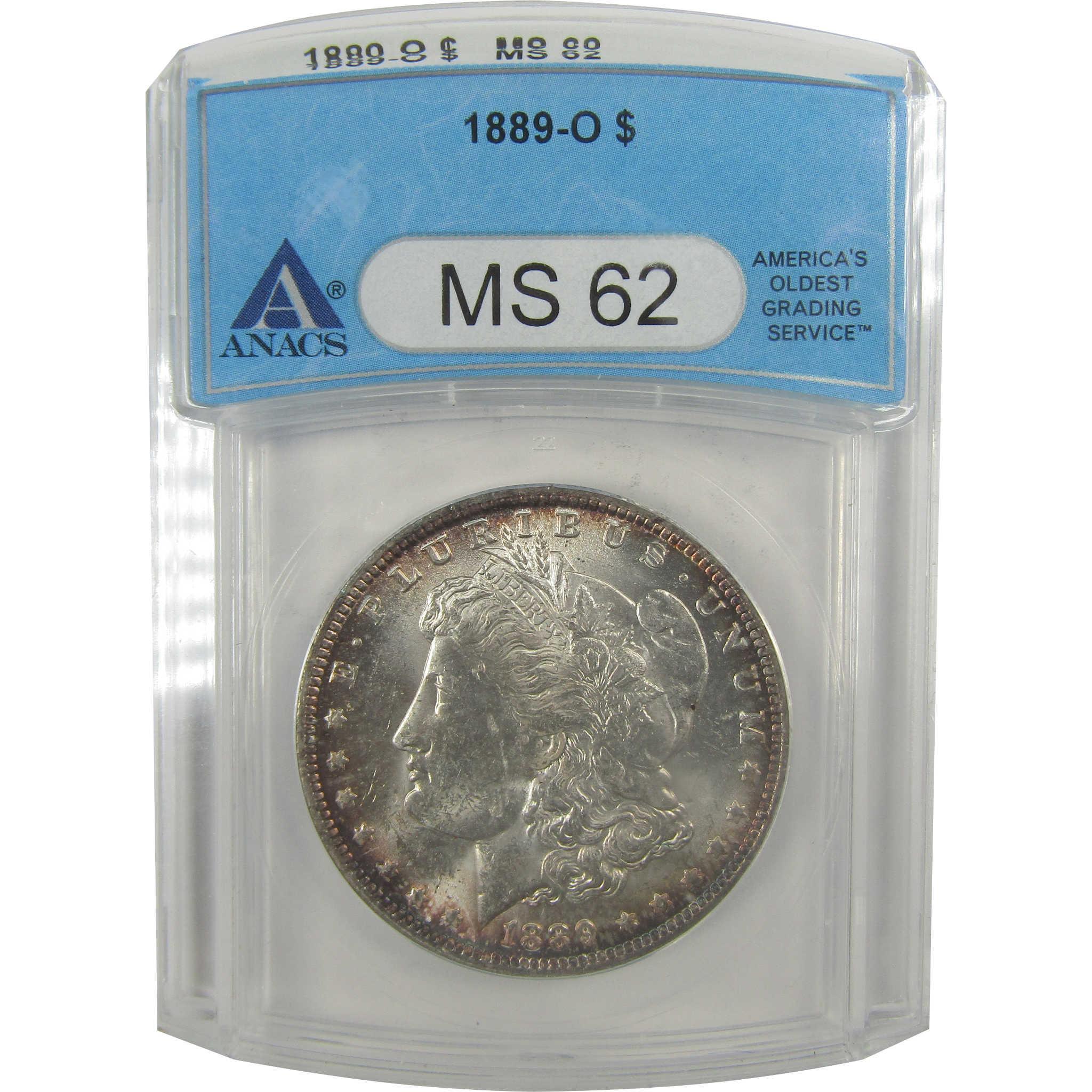 1889 O Morgan Dollar MS 62 ANACS Silver Uncirculated SKU:I22006 - Morgan coin - Morgan silver dollar - Morgan silver dollar for sale - Profile Coins & Collectibles