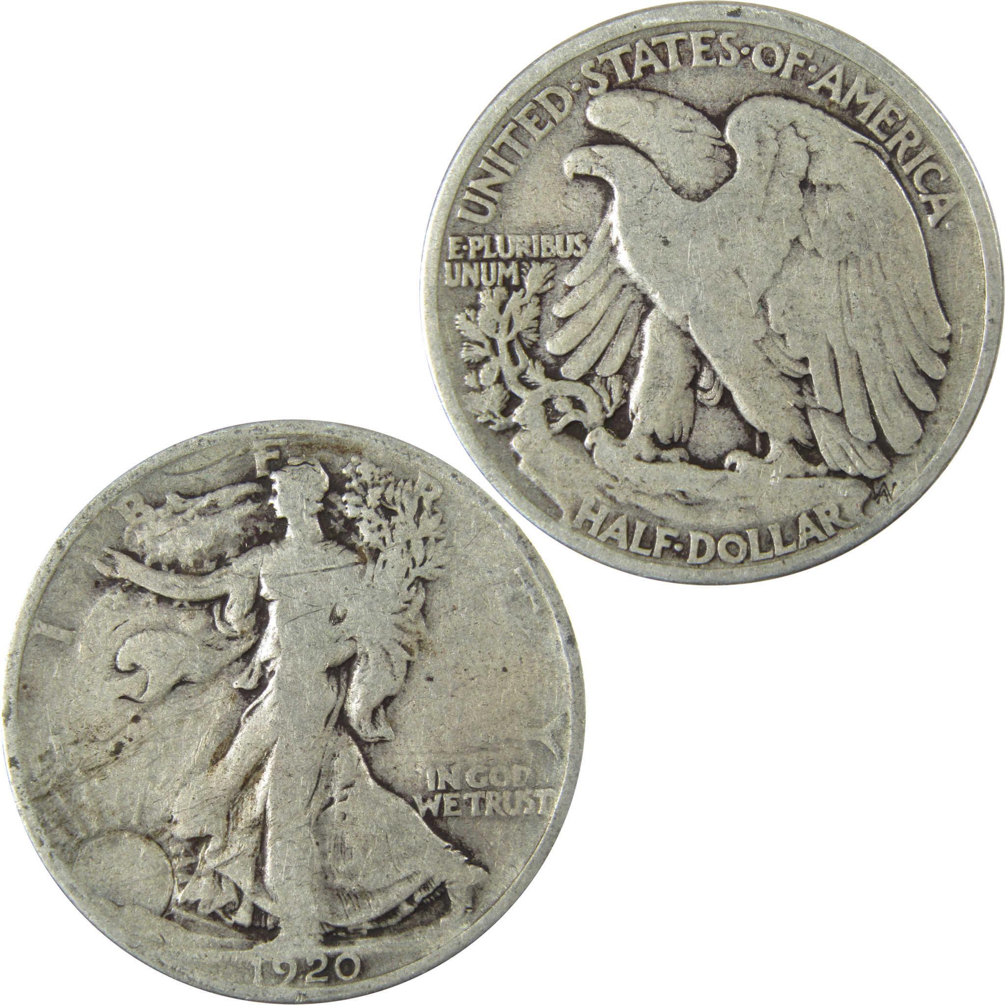 1920 Liberty Walking Silver Half Dollar VG Very Good SKU:CP515