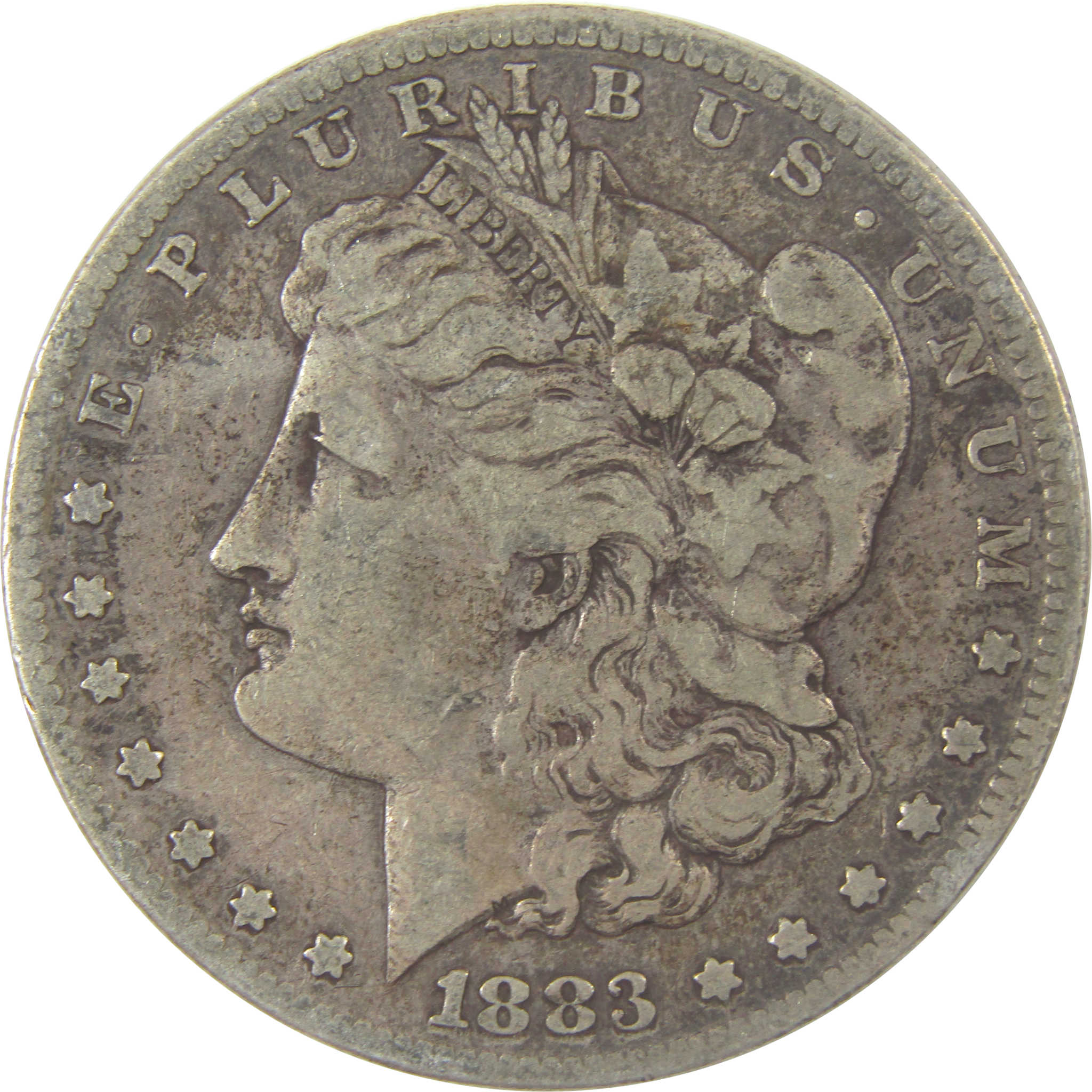 1883 S Morgan Silver Dollar F Fine $1 Coin Collectible SKU:I22768 - Morgan coin - Morgan silver dollar - Morgan silver dollar for sale - Profile Coins & Collectibles