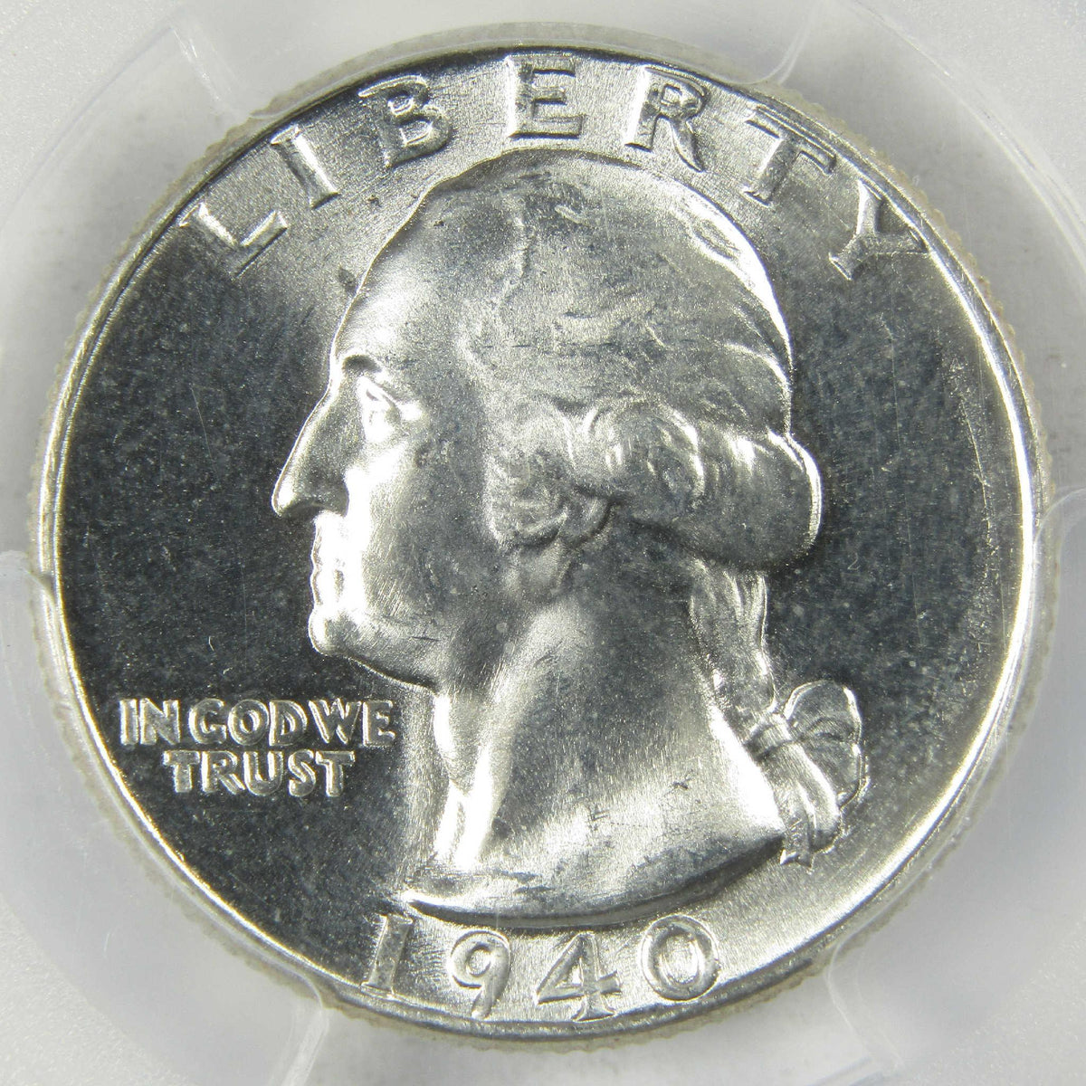 1940 Washington Silver Quarter MS 65 PCGS Uncirculated 25c Coin