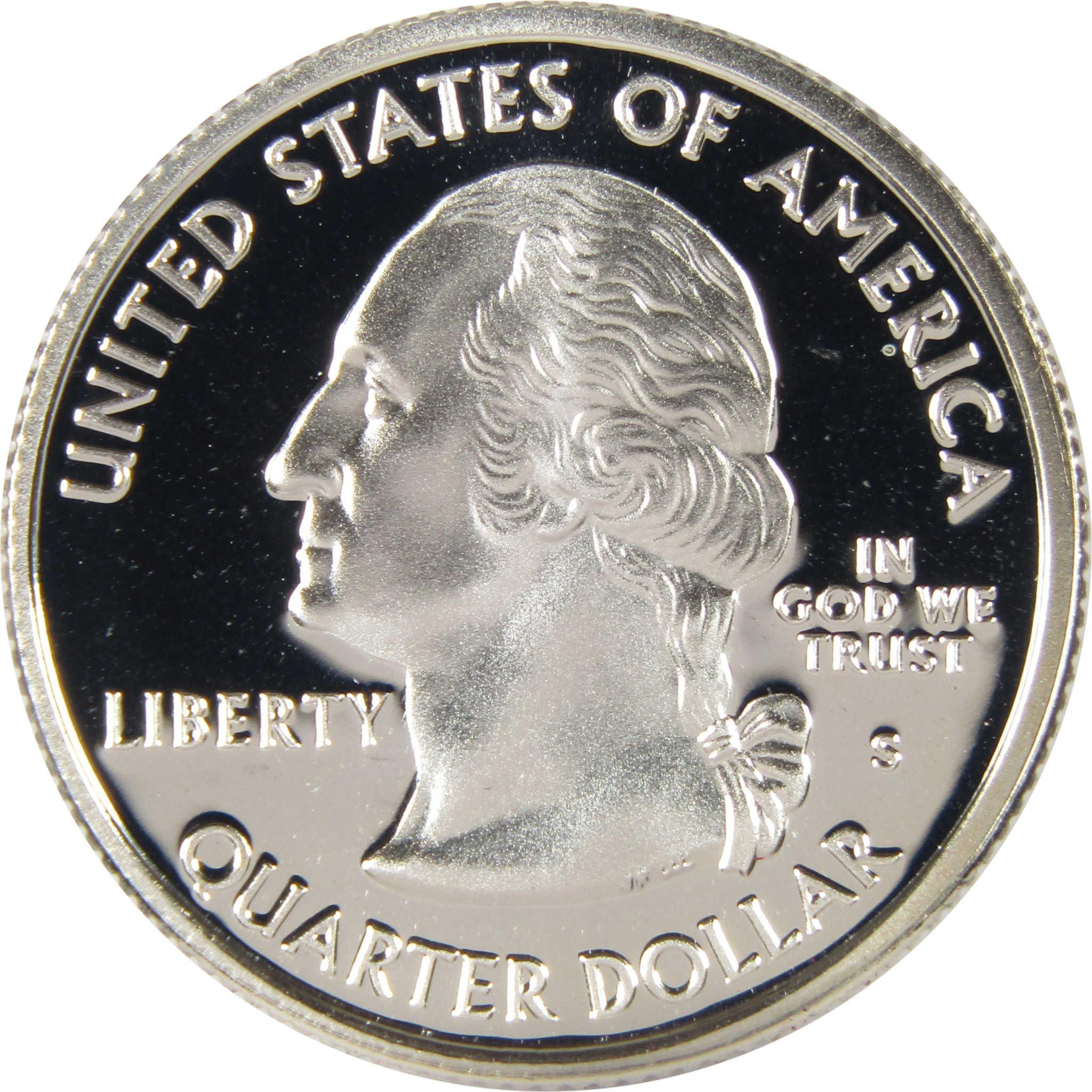 Proof Washington quarter dollar coin obverse, United States collectible coin
