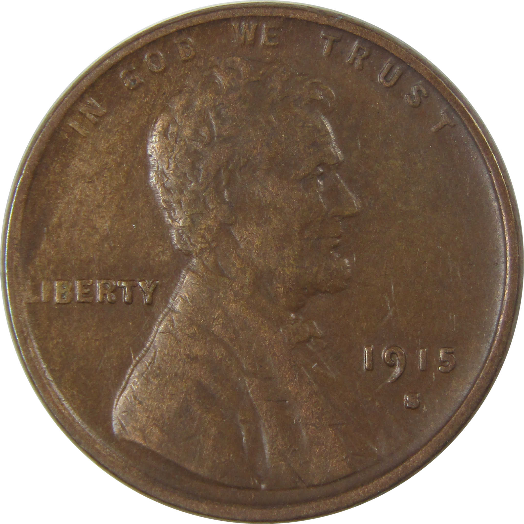 1915 S Lincoln Wheat Cent XF EF Extremely Fine Penny SKU:I23869