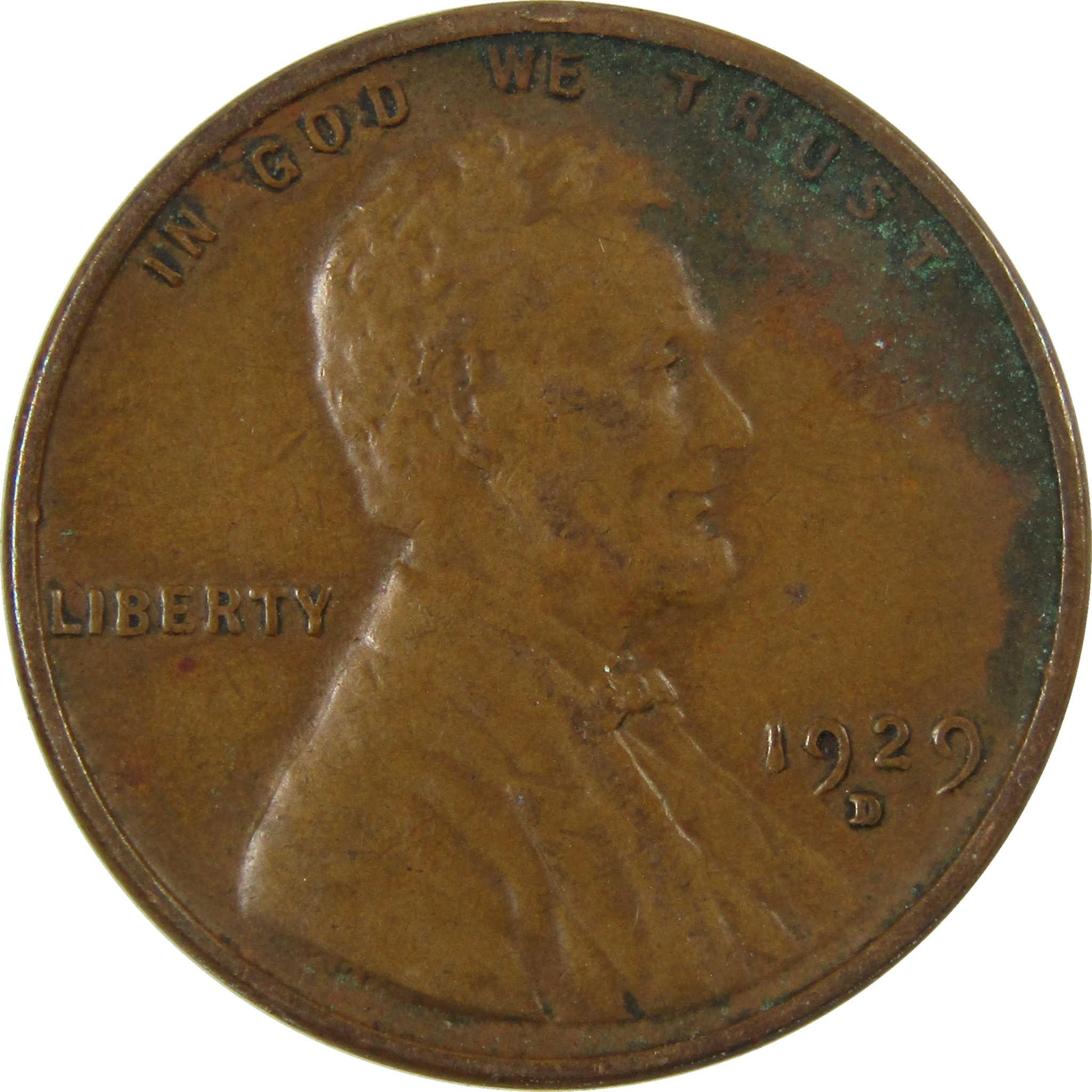 1929 D Lincoln Wheat Cent VG Very Good Penny 1c Coin SKU:I27201