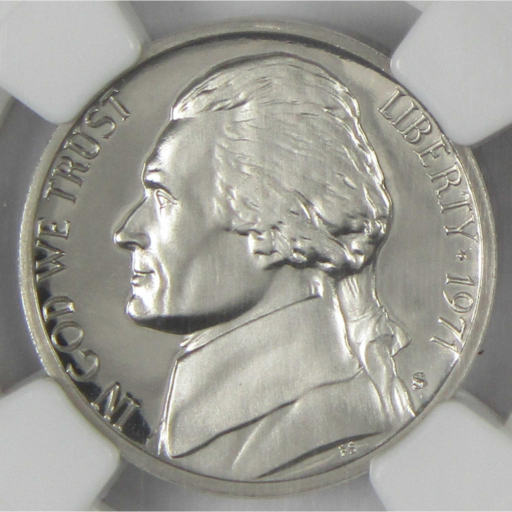 1971 S Jefferson Nickel PF 68 CAM NGC Proof 5c Coin SKU:I26451