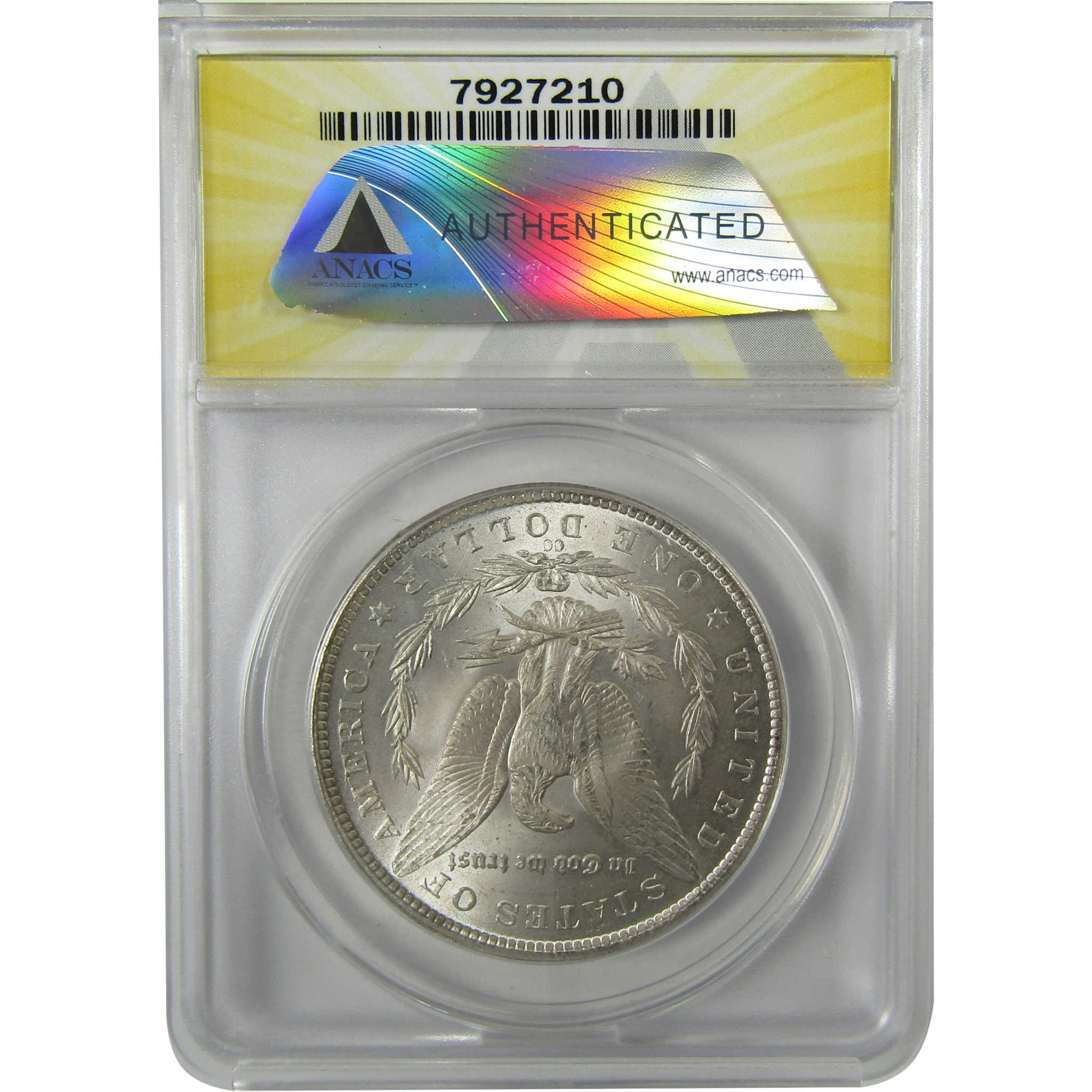 1884 CC Morgan Silver Dollar MS 63 ANACS Uncirculated SKU:I28485