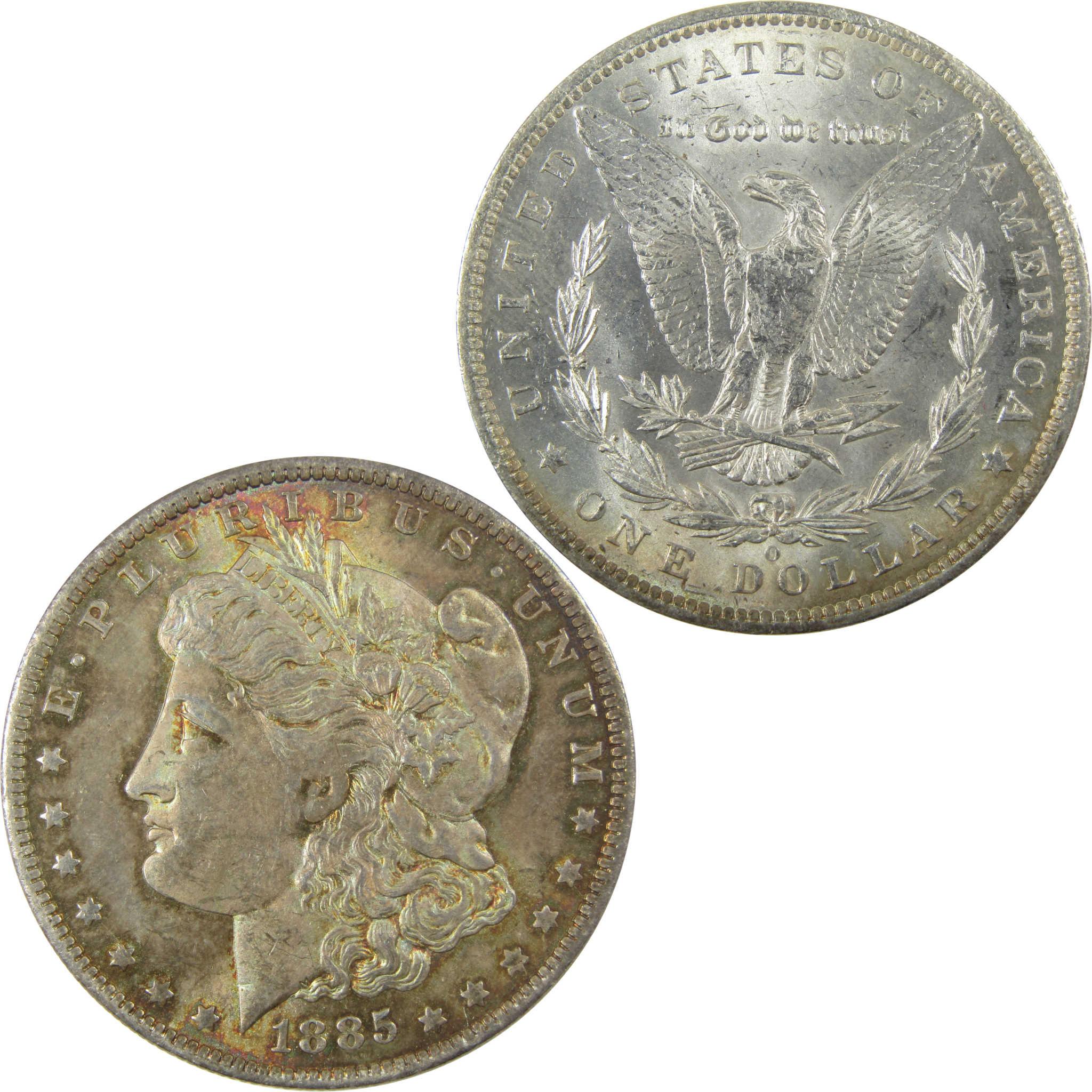 1885 O Morgan Silver Dollar Uncirculated Mint State Toned SKU:CP1410
