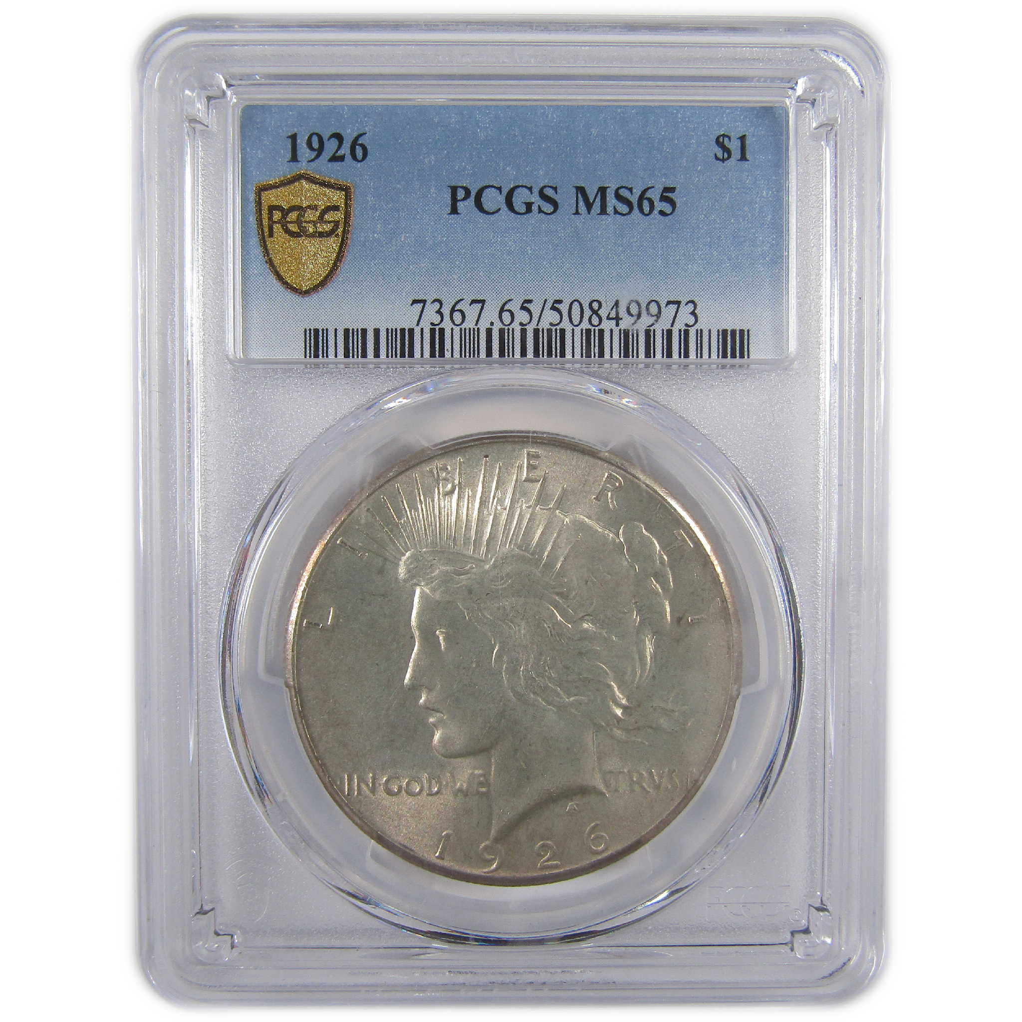 1926 Peace Dollar MS 65 PCGS Silver Uncirculated $1 Coin SKU:I18176