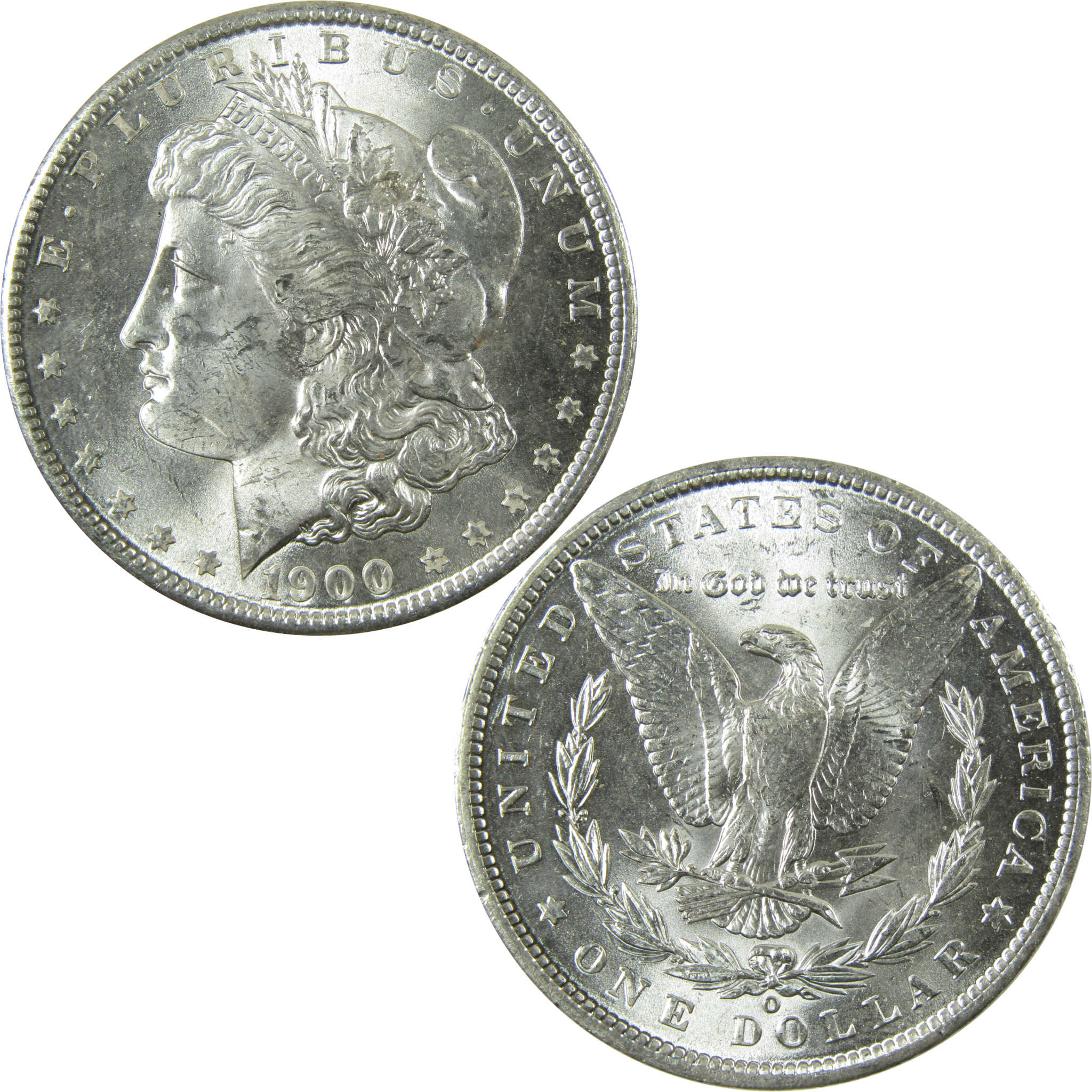 1900 O Morgan Silver Dollar Uncirculated Mint State $1 Coin SKU:I28368