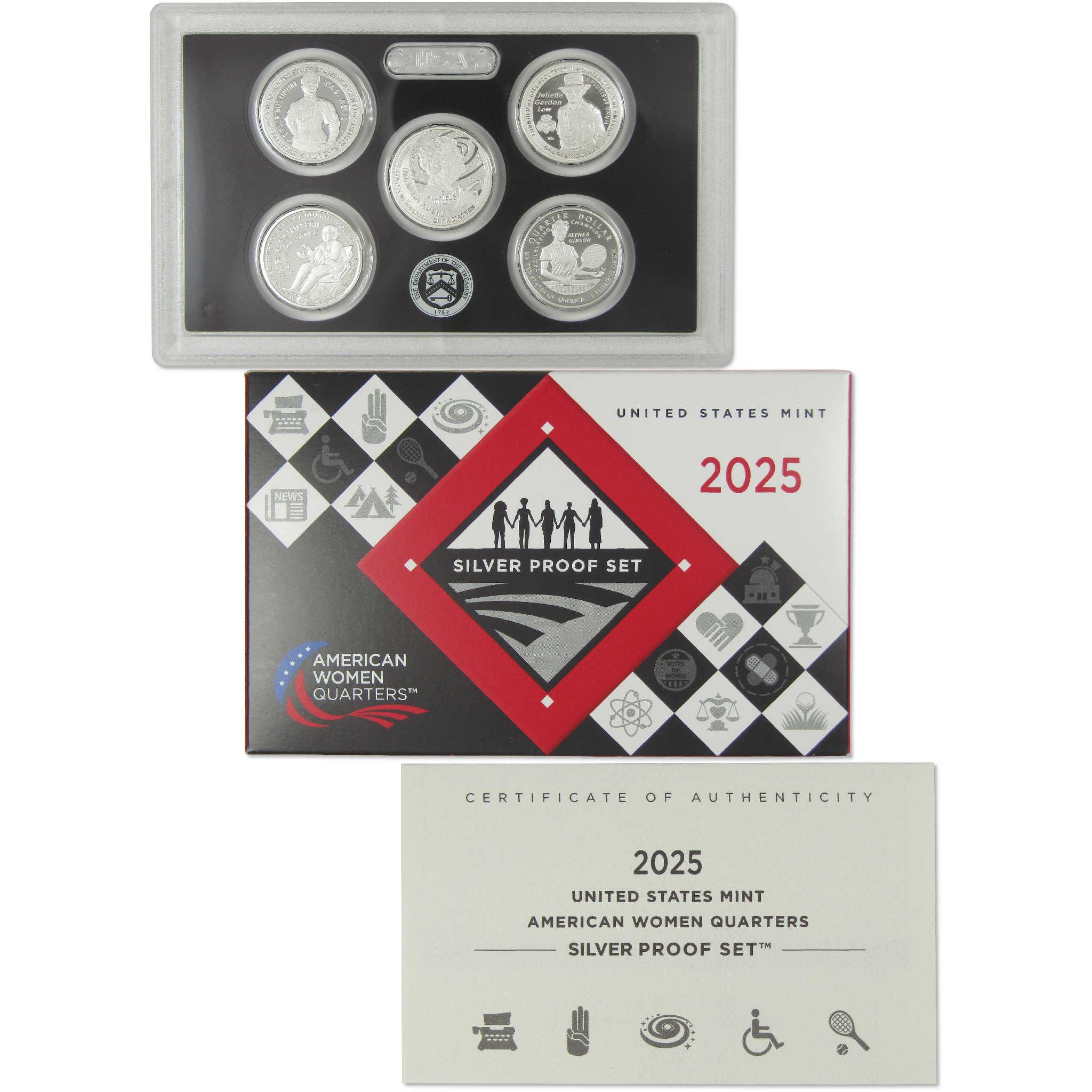 2025 American Women Quarter Silver Proof Set U.S. Mint OGP COA