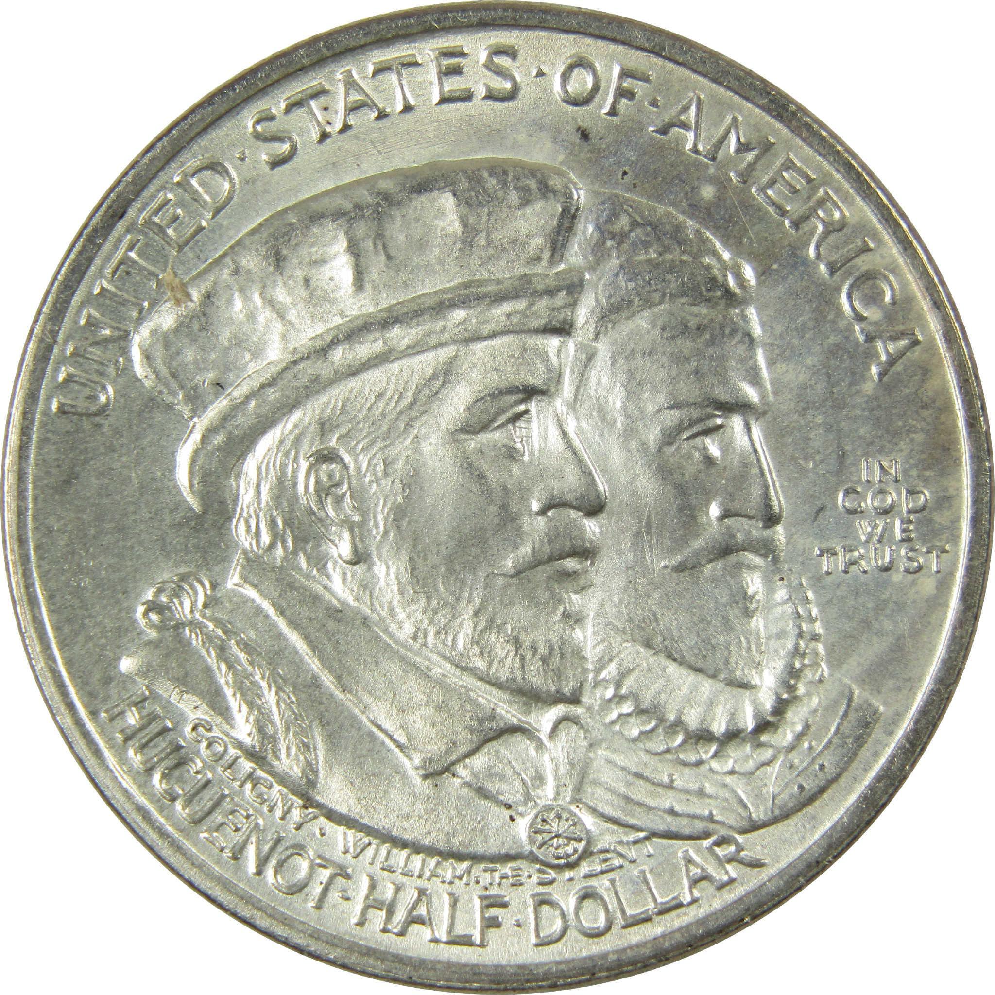 1924 Huguenot-Walloon Commemorative Silver Half Dollar Uncirculated