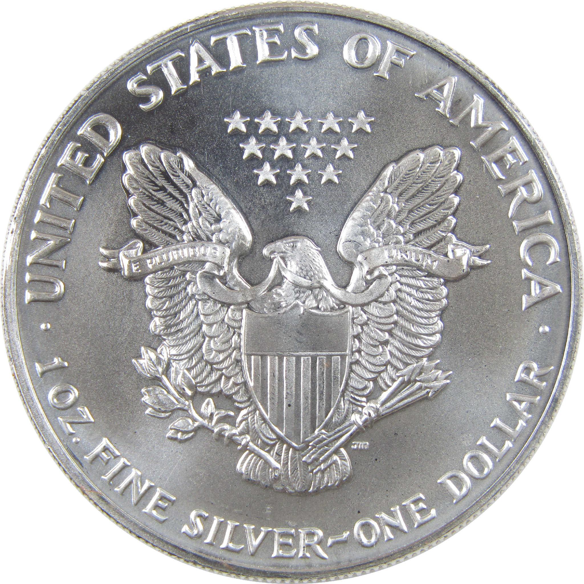 1992 American Silver Eagle Uncirculated Bullion $1 Coin