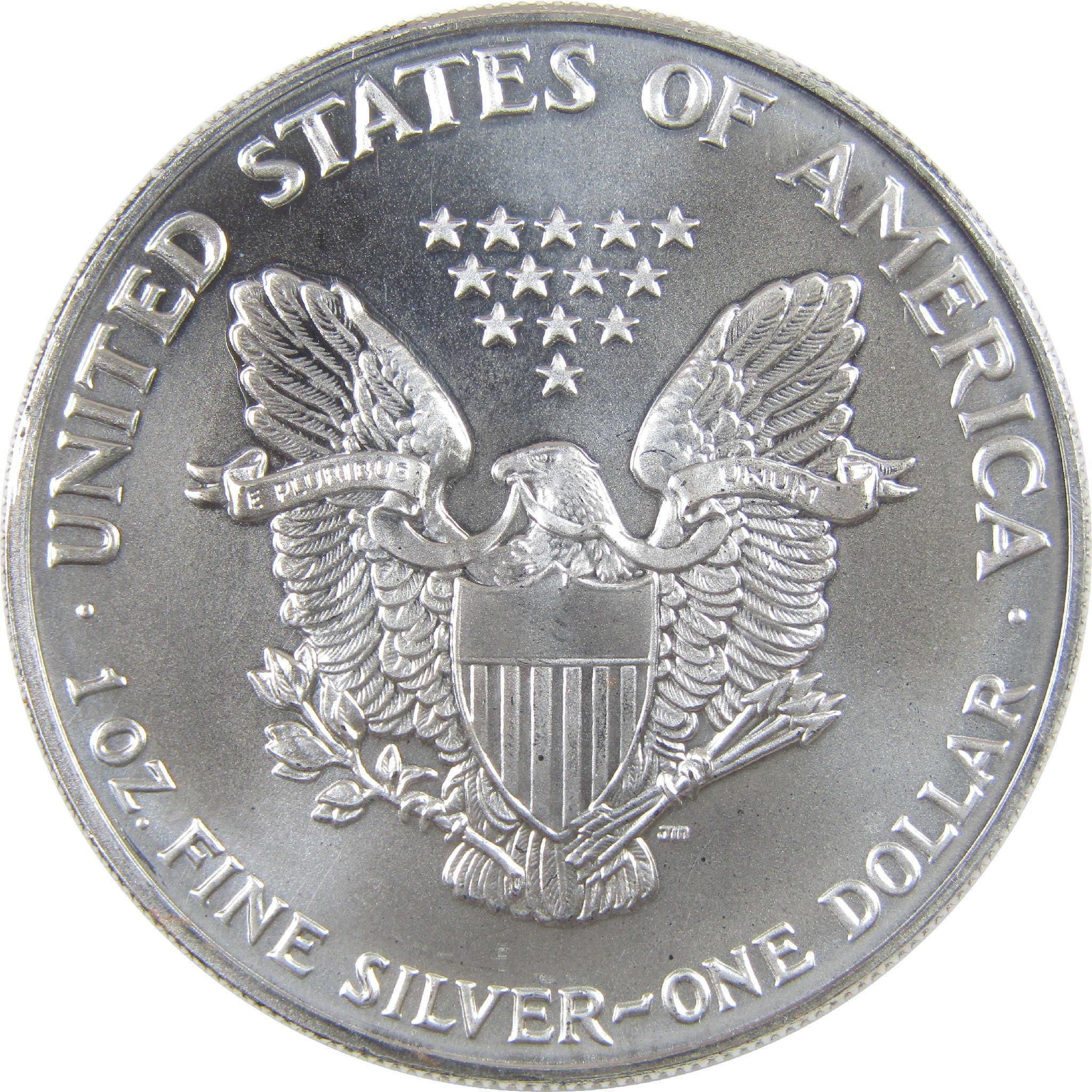1992 American Silver Eagle Uncirculated Bullion $1 Coin