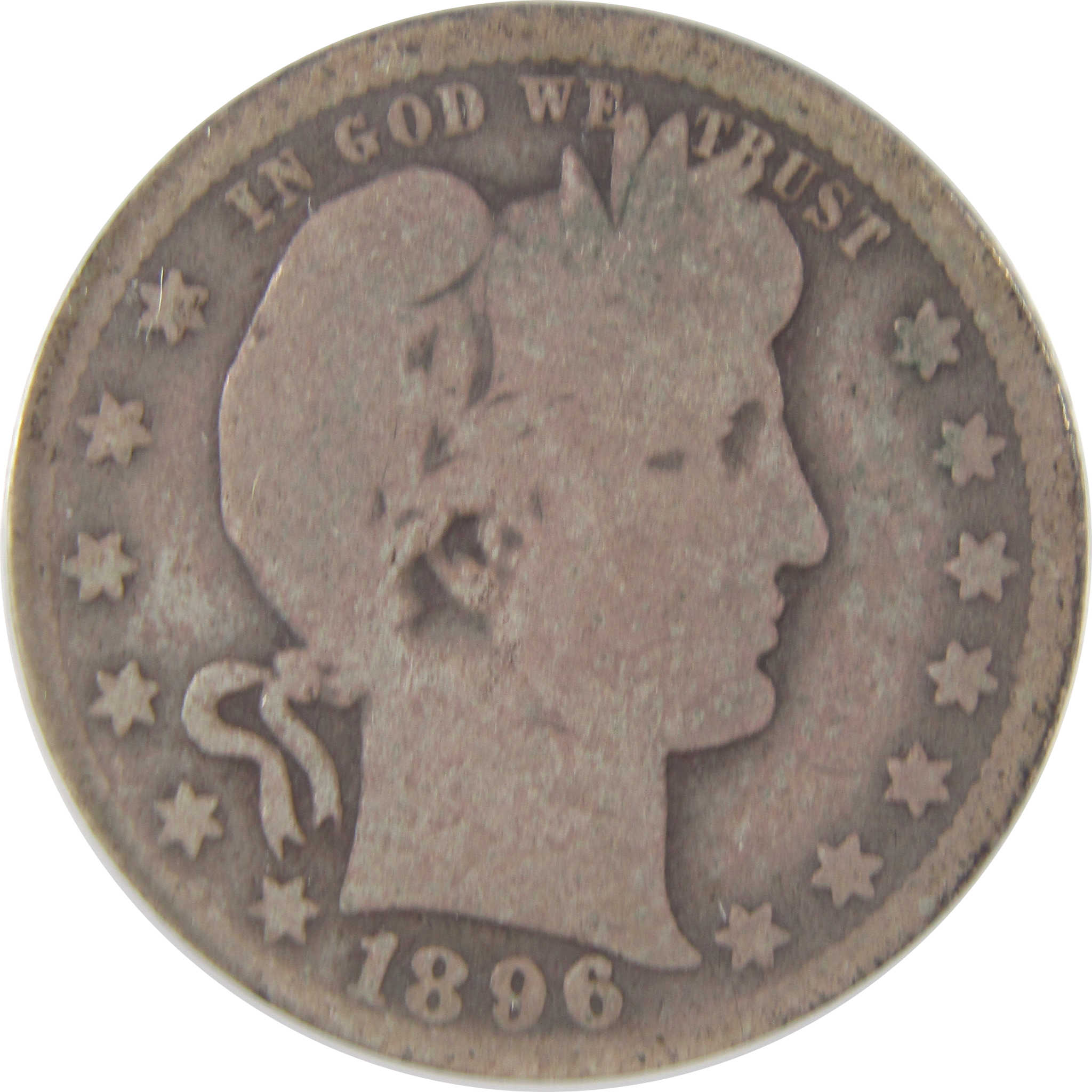 1896 O Barber Quarter G 4 ANACS Silver 25c Coin SKU:I18354