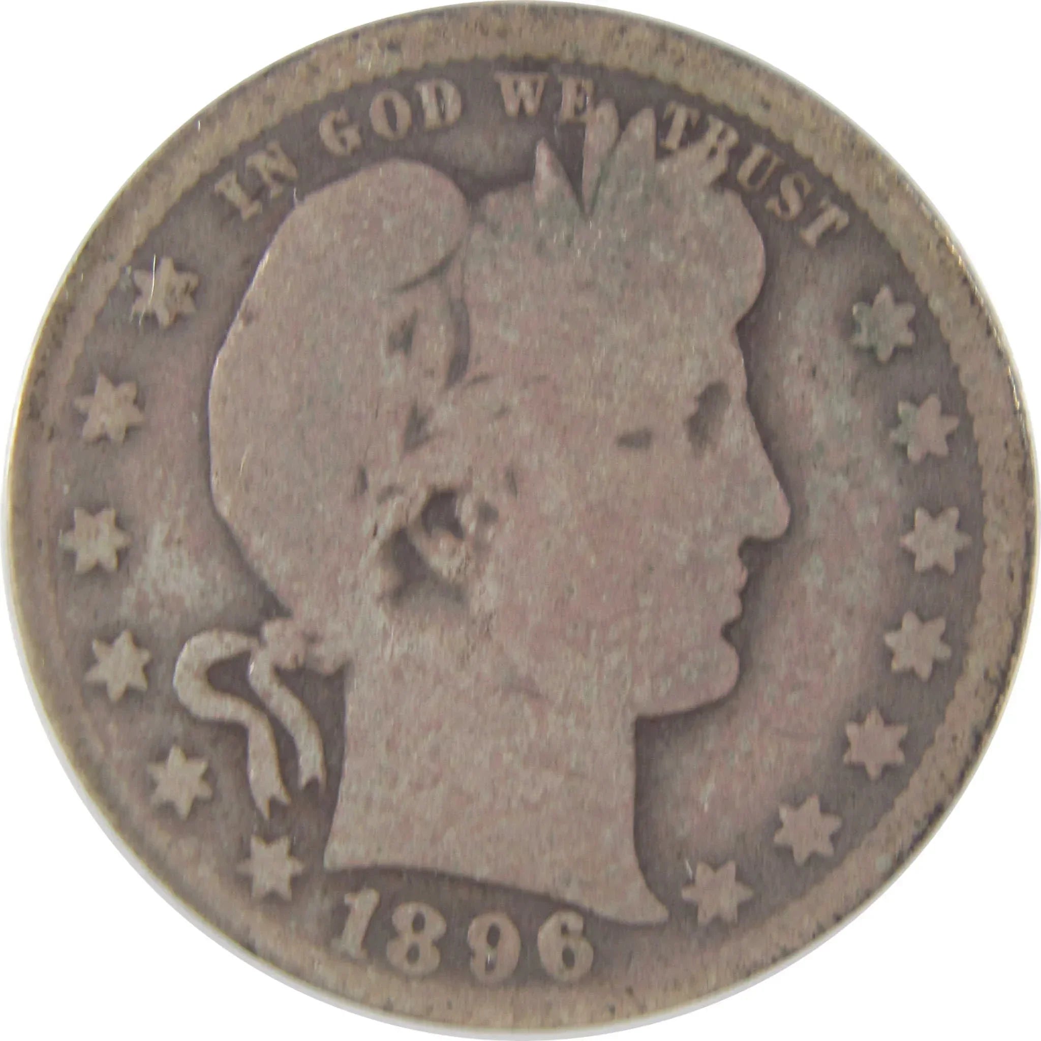 1896 O Barber Quarter G 4 ANACS Silver 25c Coin SKU:I18354