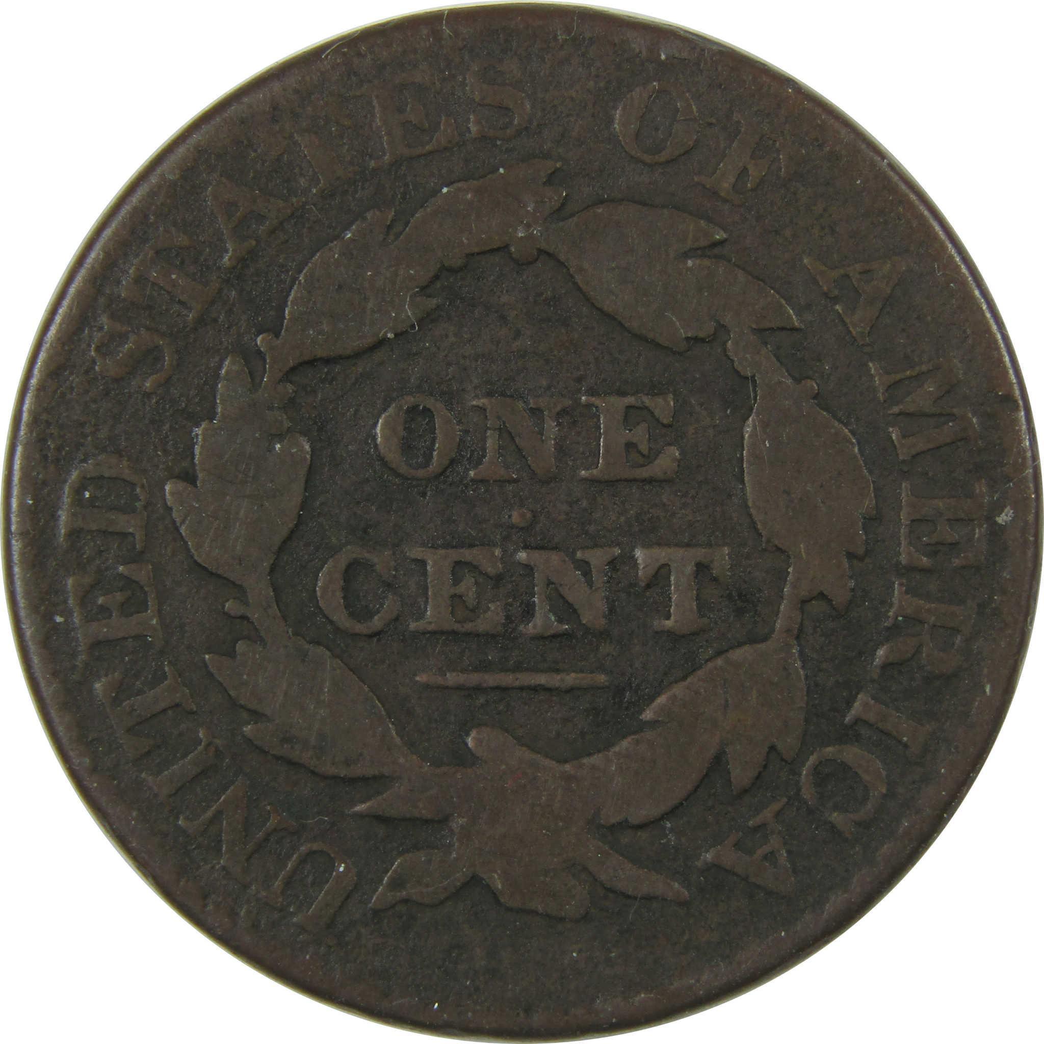 1827 Coronet Head Large Cent VG Very Good Copper Penny SKU:I23811