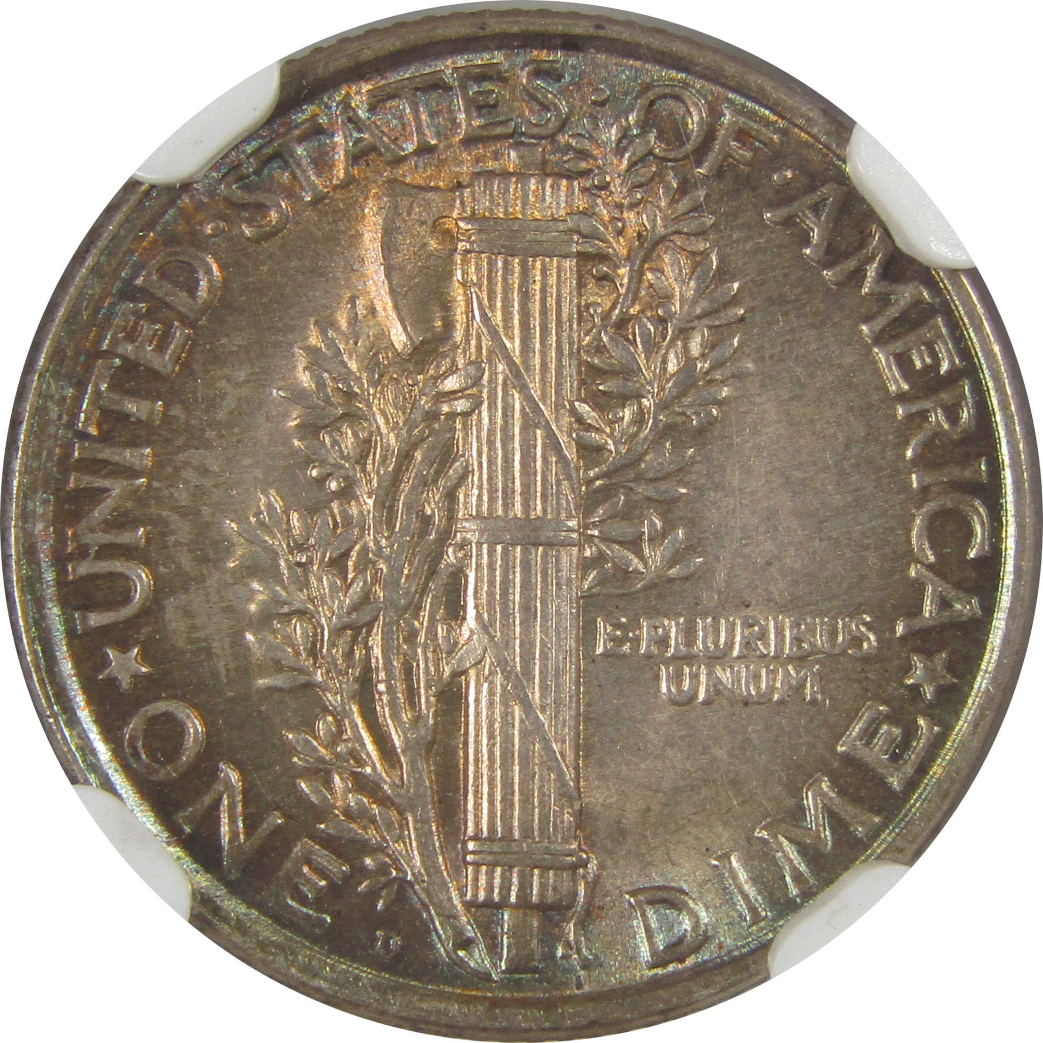 1918 D Mercury Dime MS 64 FB NGC Silver Uncirculated SKU:I20577