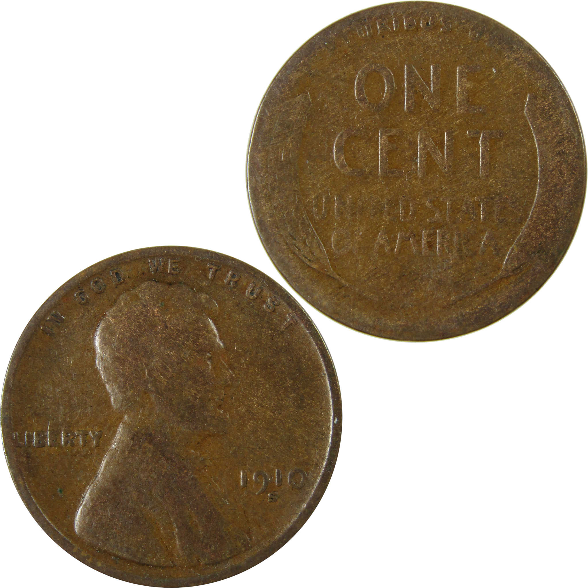 1910 S Lincoln Wheat Cent G Good Penny 1c Coin Collectible SKU:I26345