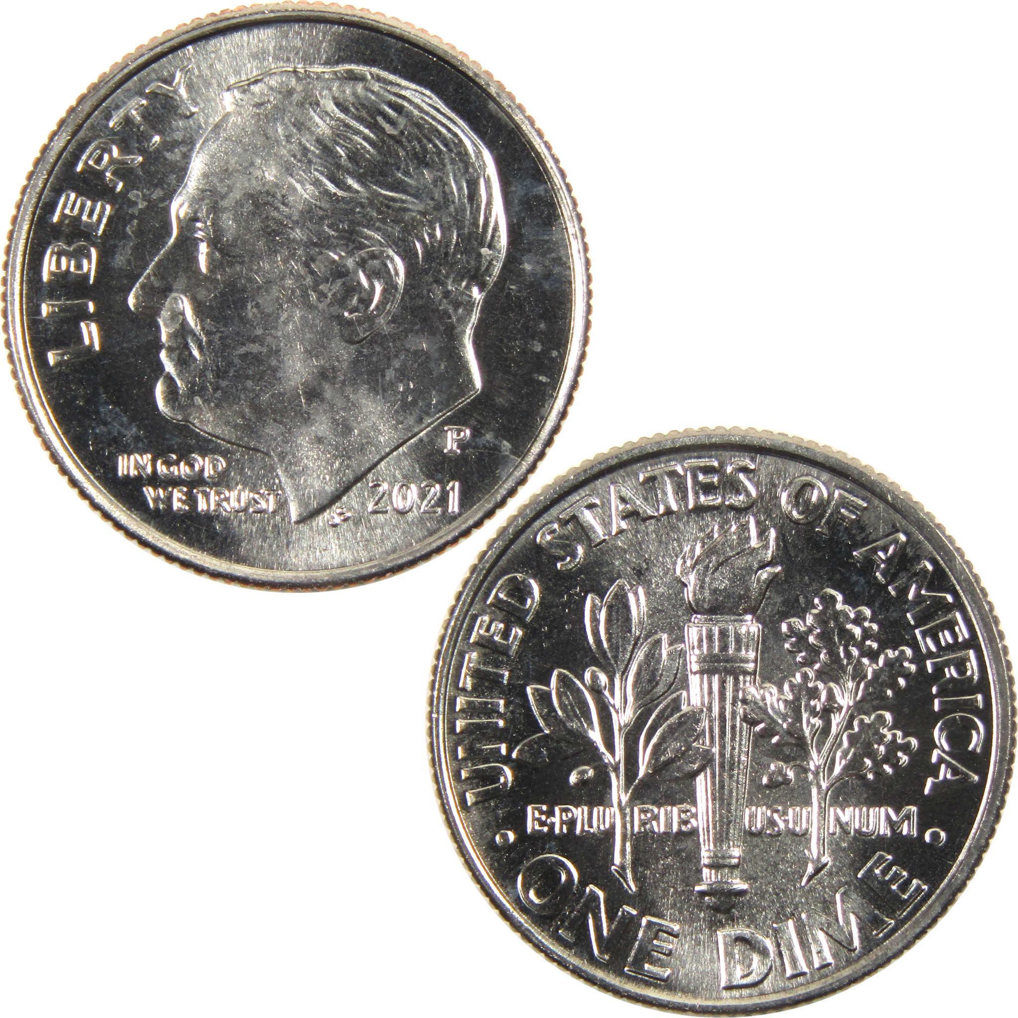 2021 P Roosevelt Dime BU Uncirculated Clad 10c Coin