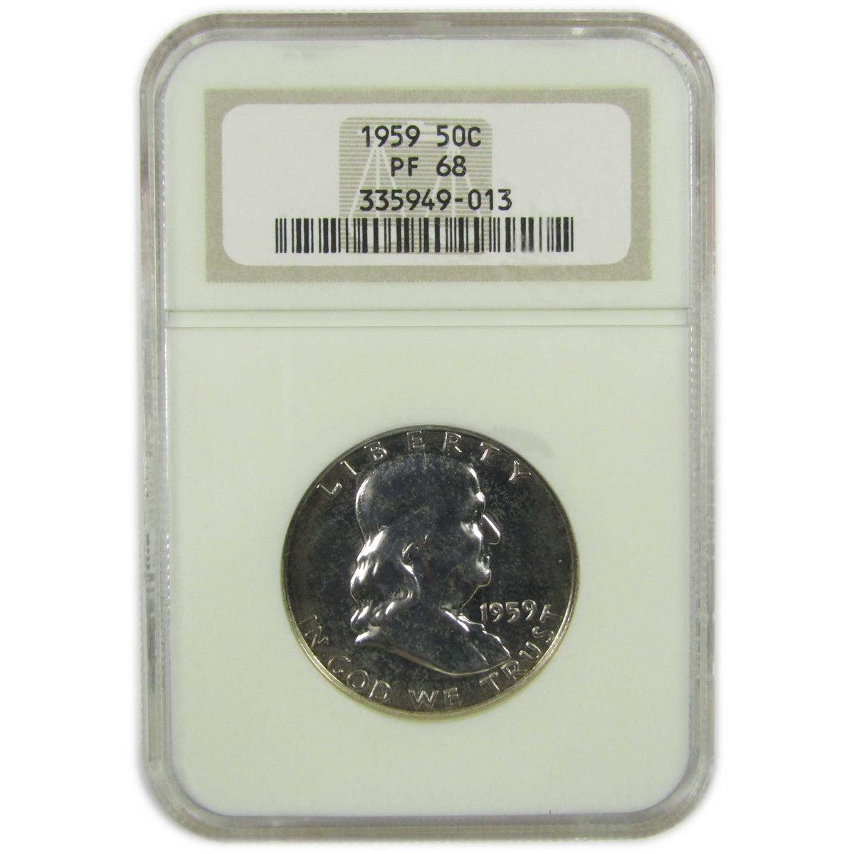 1959 Franklin Silver Half Dollar PF 68 NGC Proof 50c Coin SKU:I28793