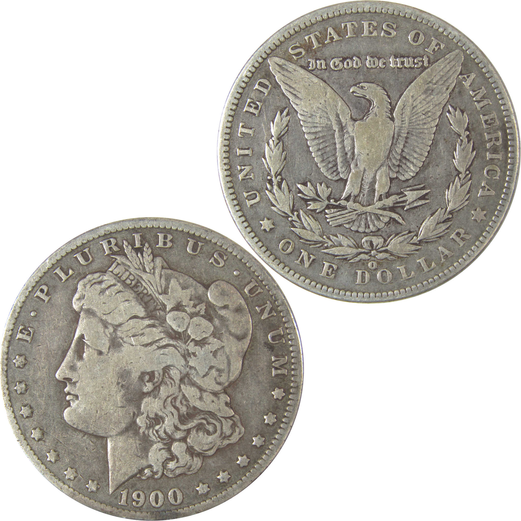 1900 O/CC Morgan Dollar F Fine Silver $1 Coin SKU:I22567 - Morgan coin - Morgan silver dollar - Morgan silver dollar for sale - Profile Coins & Collectibles