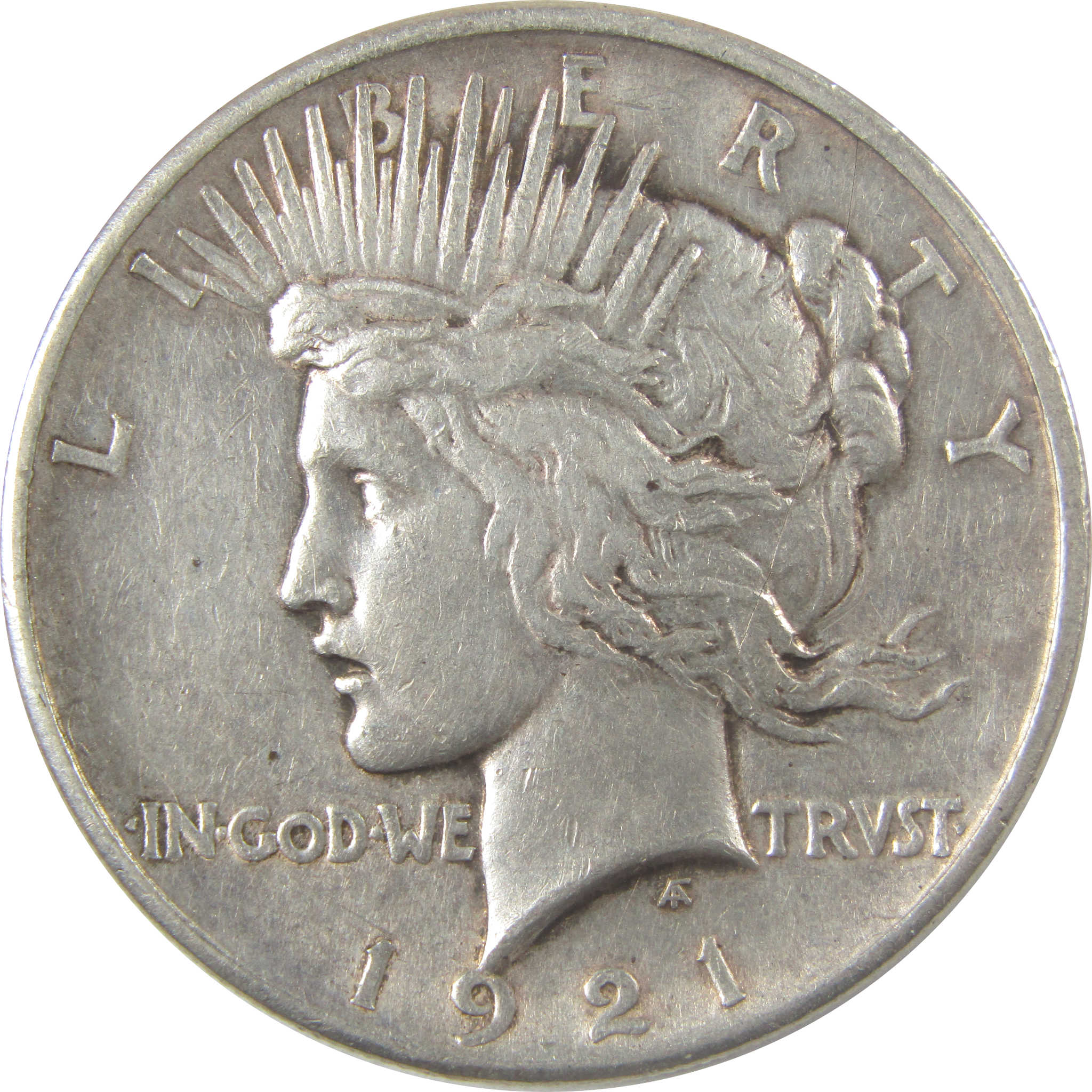 1921 High Relief Peace Silver Dollar XF EF Extremely Fine SKU:I24307
