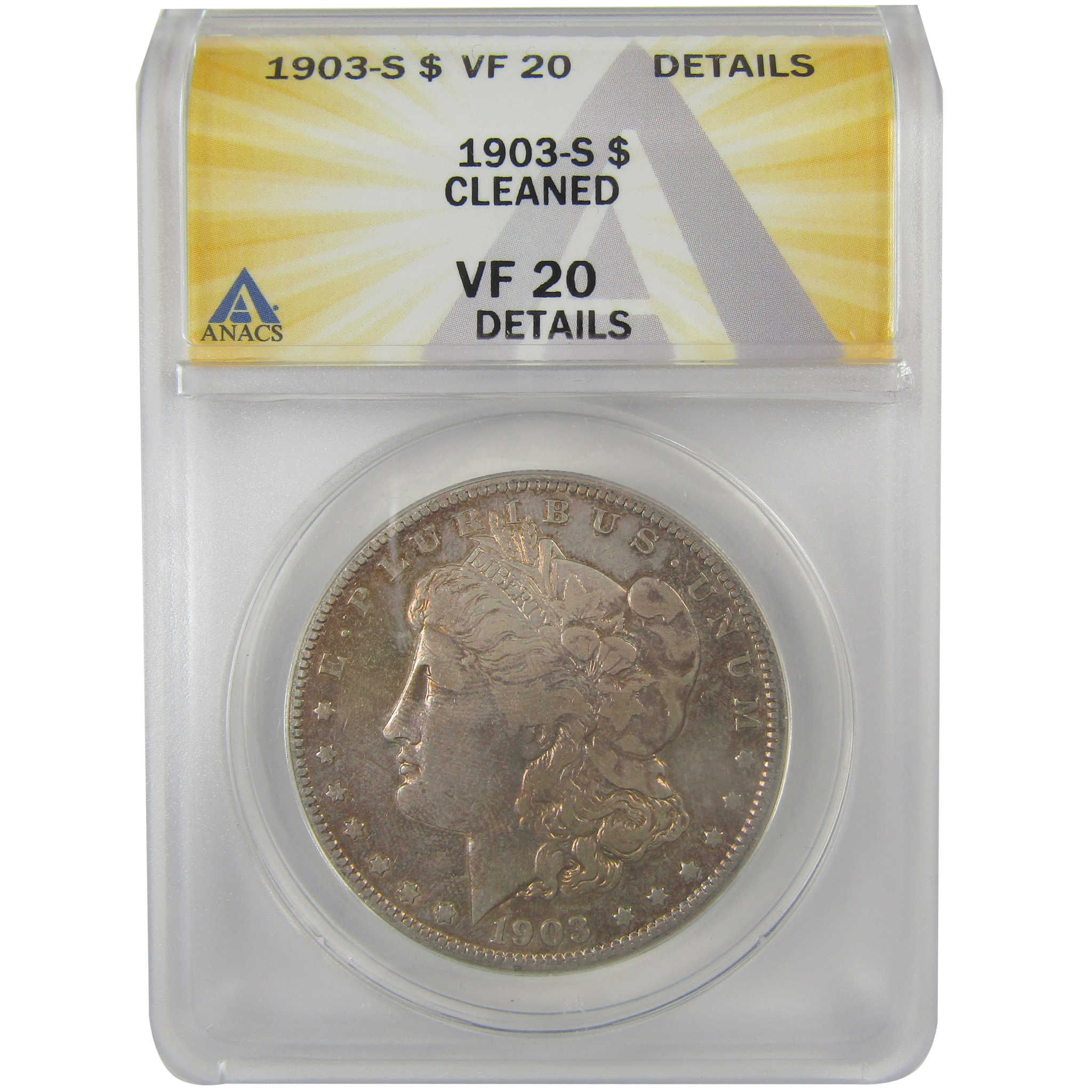 1903 S Morgan Dollar VF 20 Details ANACS Silver $1 Coin SKU:I21718 - Morgan coin - Morgan silver dollar - Morgan silver dollar for sale - Profile Coins & Collectibles