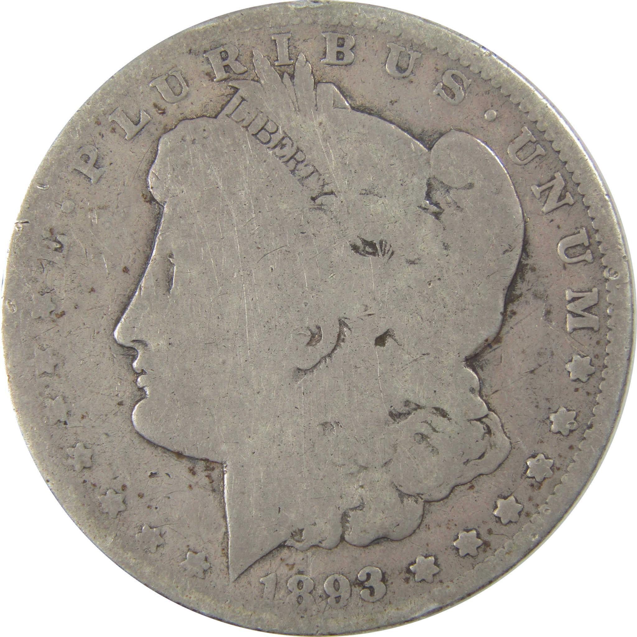 1893 O Morgan Silver Dollar G Good $1 Coin Collectible SKU:I24073 - Morgan coin - Morgan silver dollar - Morgan silver dollar for sale - Profile Coins & Collectibles