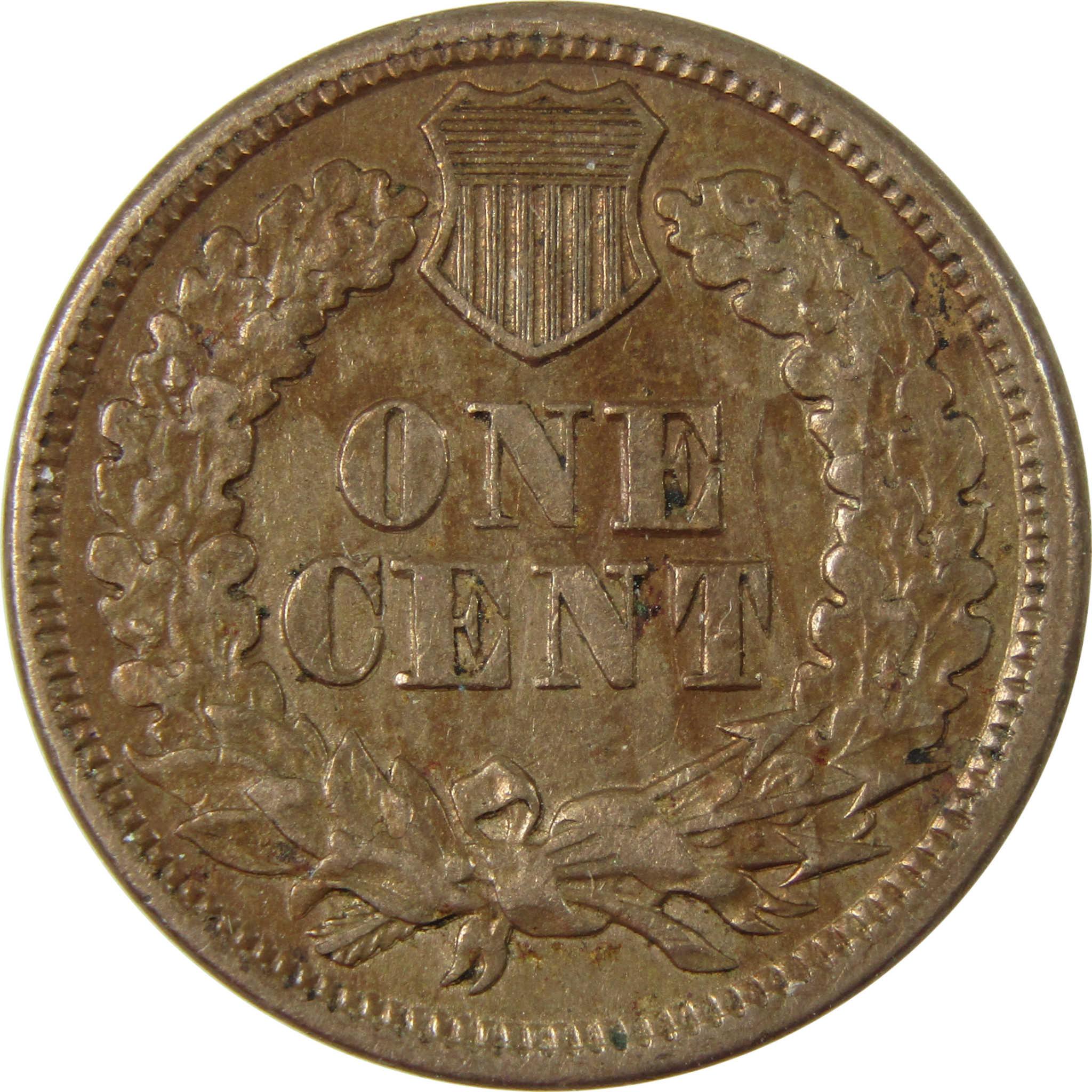 1863 Indian Head Cent XF EF Extremely Fine Penny 1c Coin SKU:CP1254