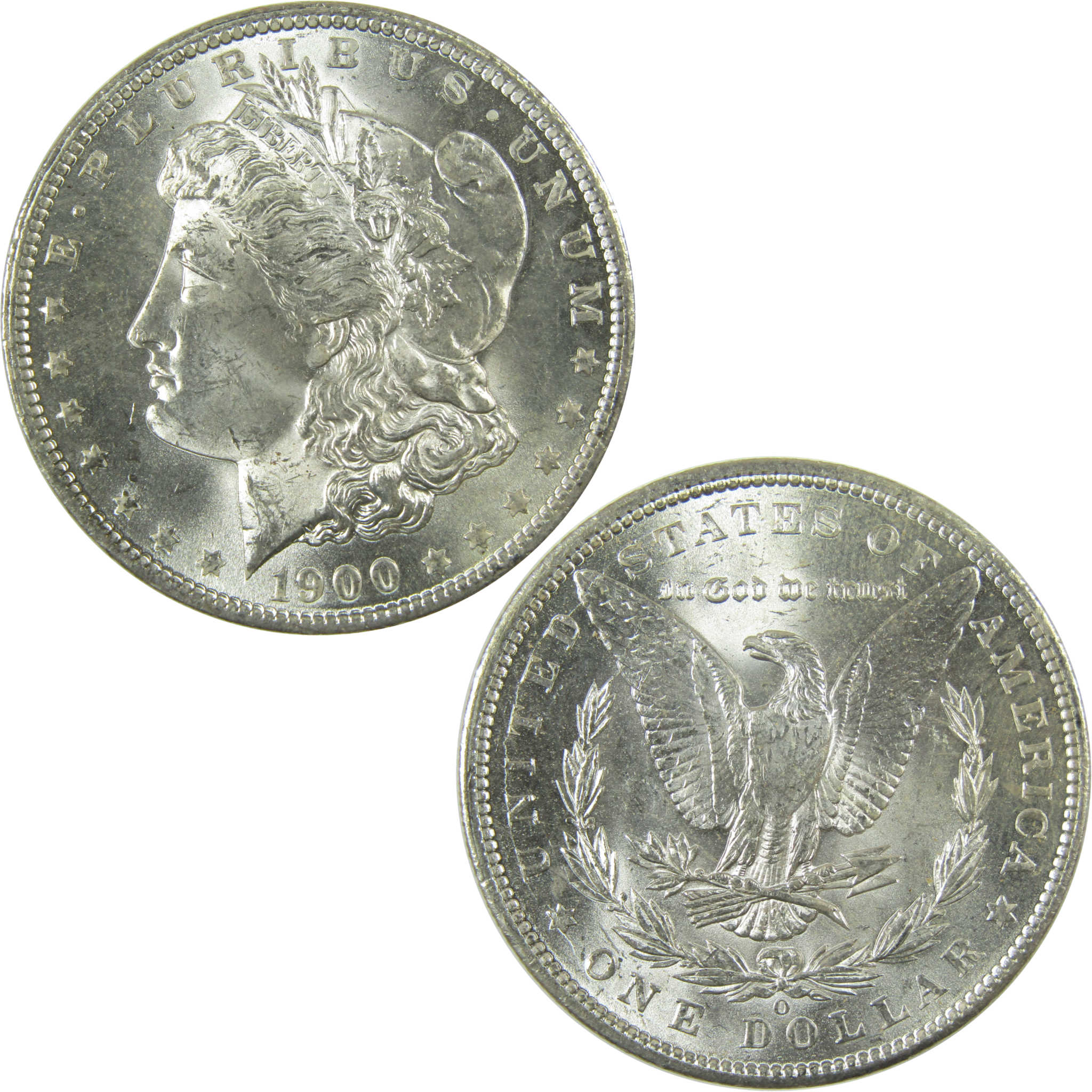 1900 O Morgan Silver Dollar Uncirculated Mint State $1 Coin SKU:I27775