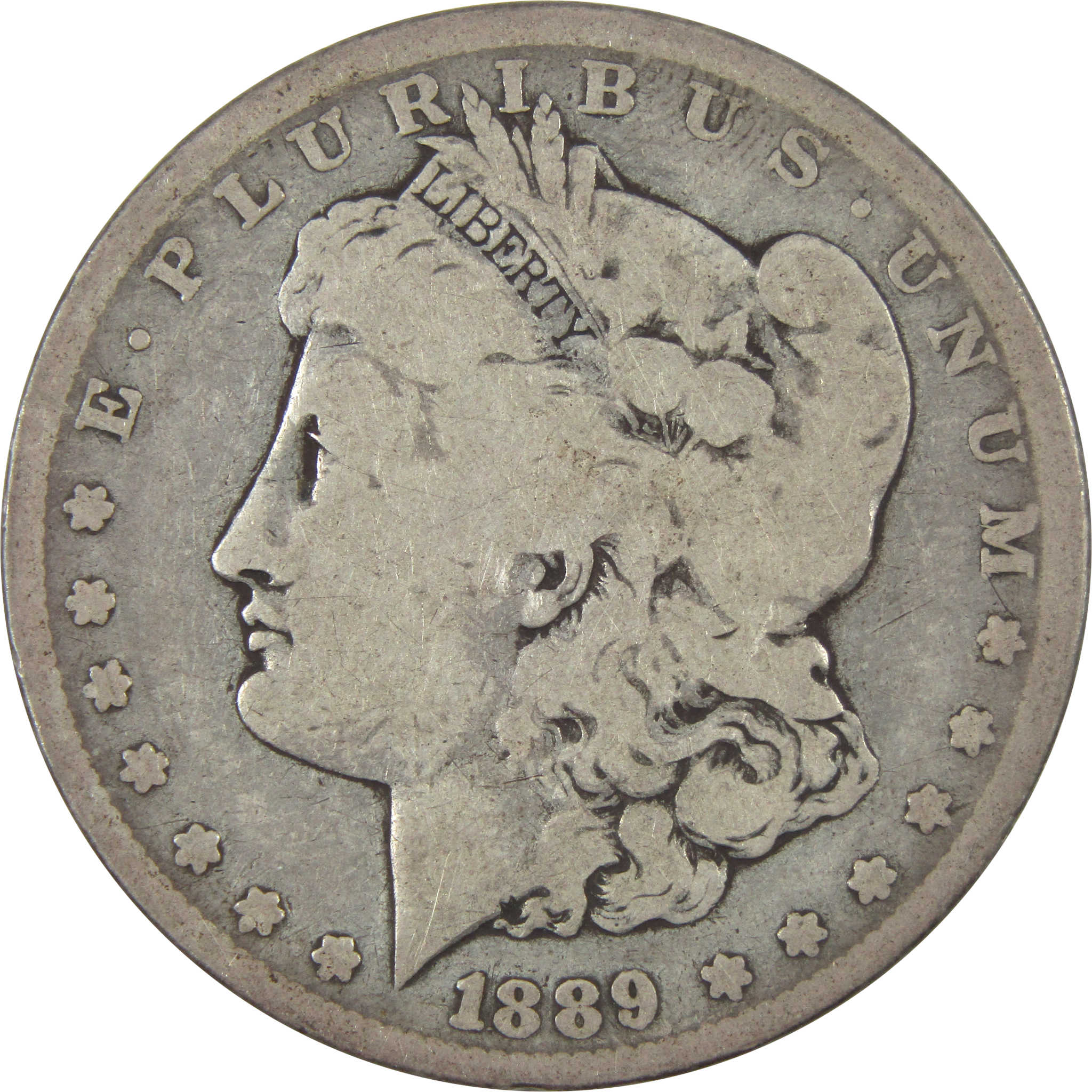 1889 CC Morgan Dollar AG About Good Silver $1 Coin SKU:I14812 - Morgan coin - Morgan silver dollar - Morgan silver dollar for sale - Profile Coins & Collectibles