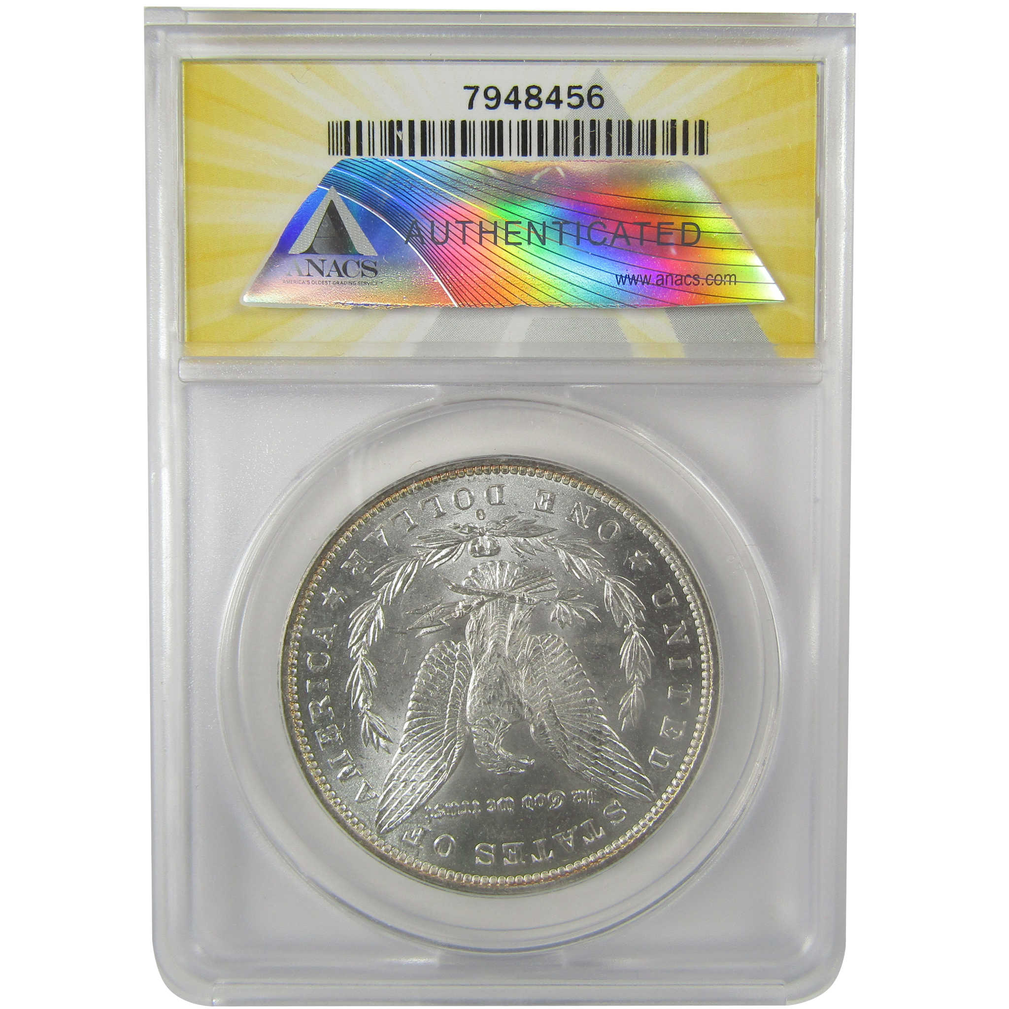 1882 O/S VAM-4 Recessed Top 100 Morgan Dollar MS 62 ANACS SKU:I21951 - Morgan coin - Morgan silver dollar - Morgan silver dollar for sale - Profile Coins & Collectibles