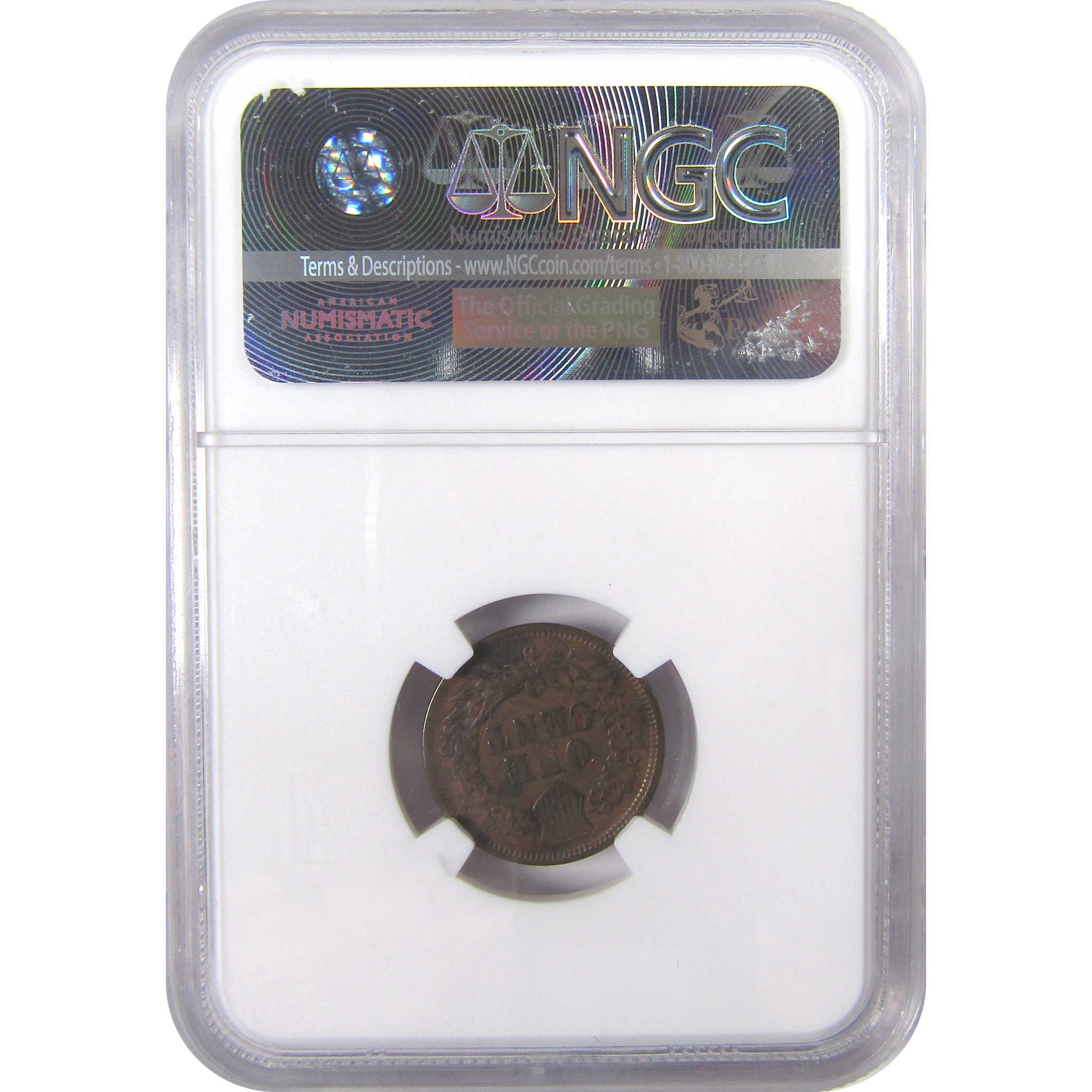 1866 Indian Head Cent VF 35 BN NGC Penny 1c Coin SKU:I17376