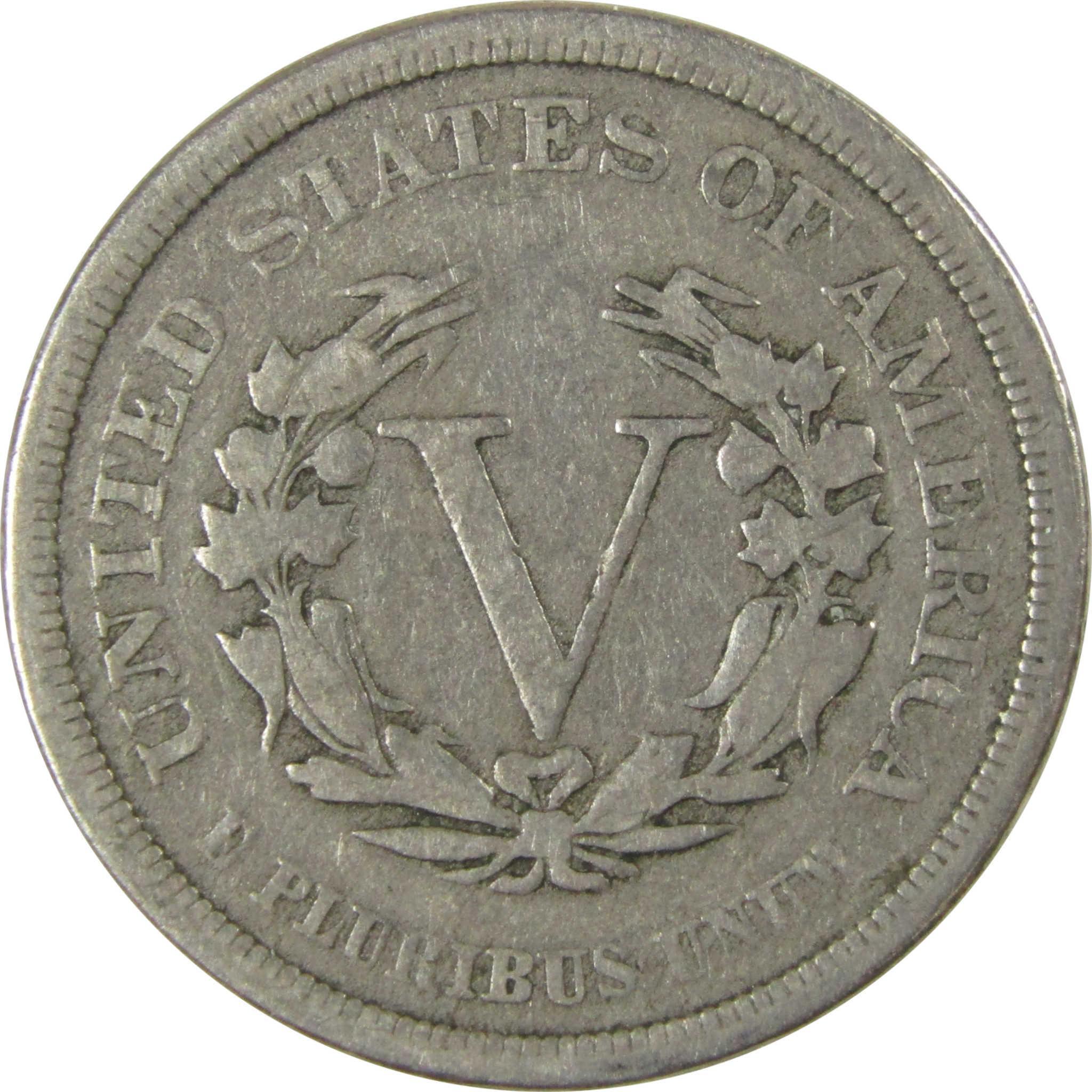 1883 No Cents Liberty Head V Nickel VG Very Good 5c Coin SKU:I26500