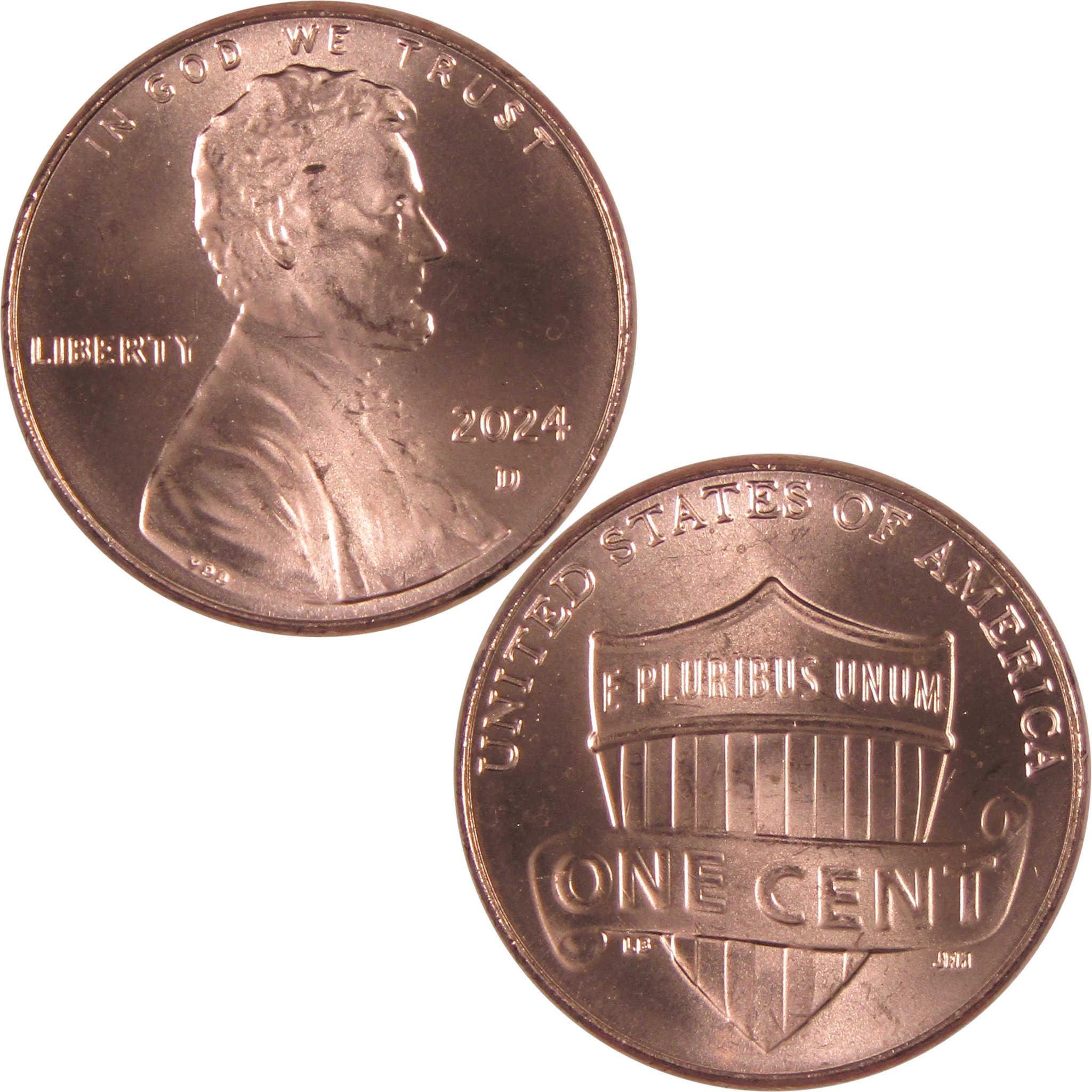 2024 D Lincoln Shield Cent Uncirculated Mint State Penny 1c Coin