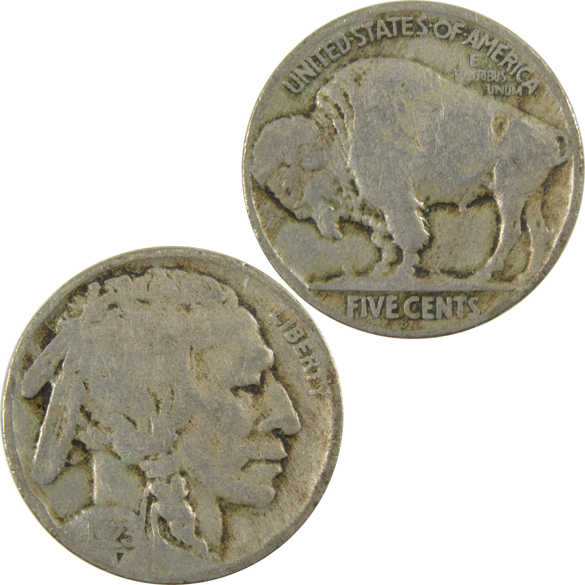 1923 S Indian Head Buffalo Nickel F Fine 5c Coin SKU:I28227