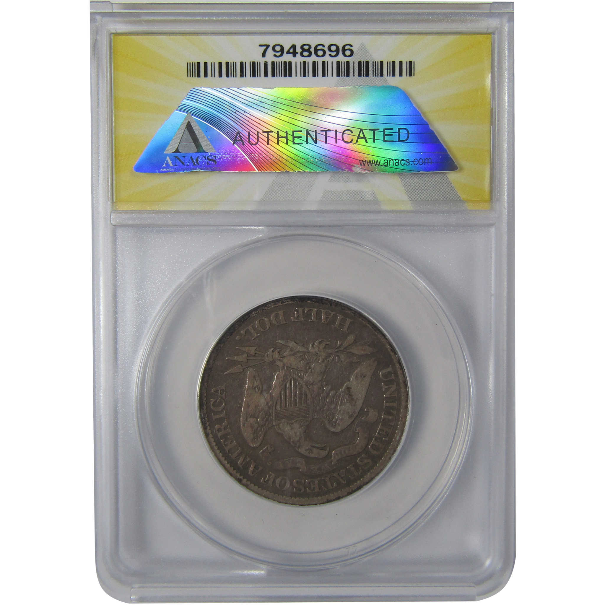 1869 Seated Liberty Half Dollar G 6 ANACS Silver 50c Coin SKU:I23652