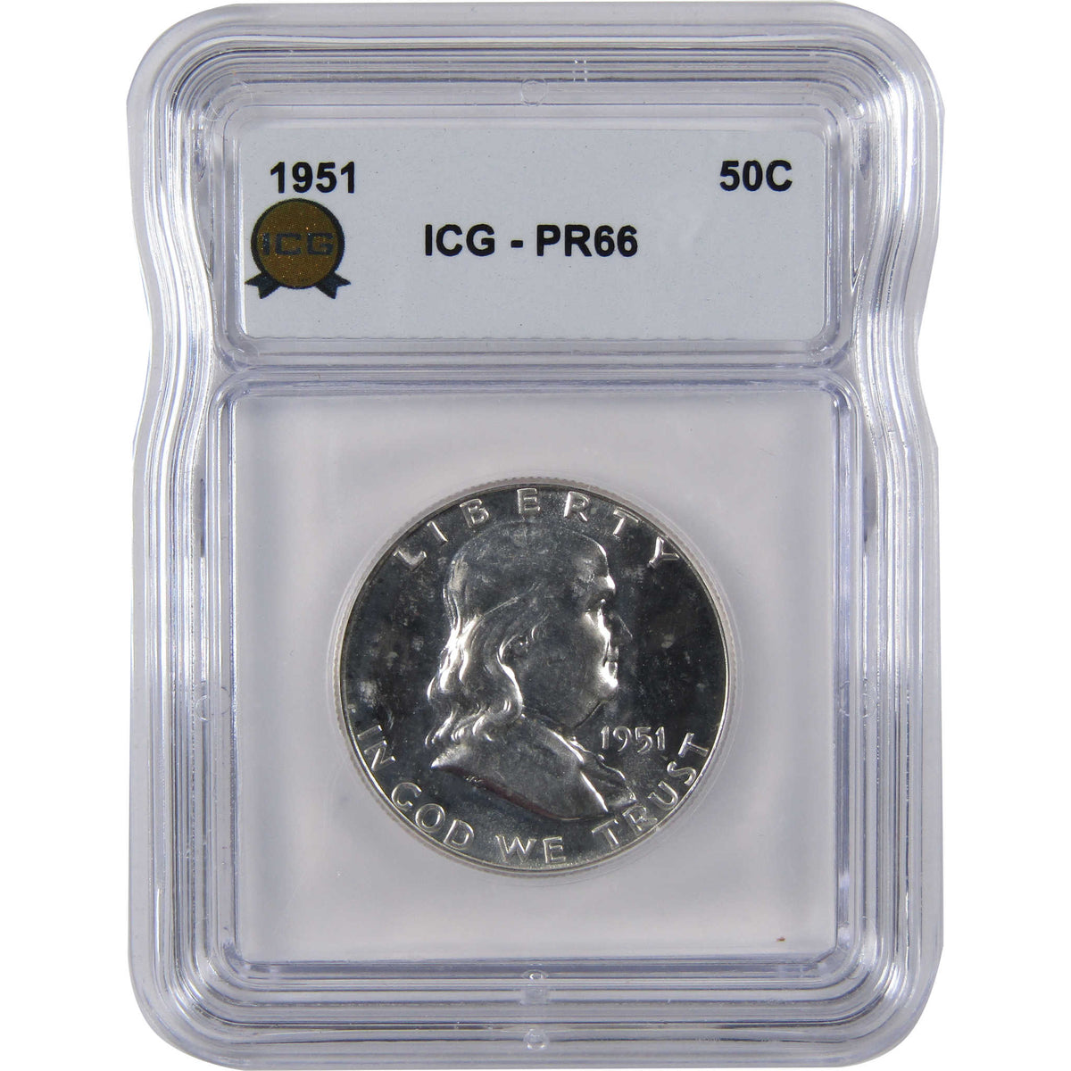 1951 Franklin Silver Half Dollar PR 66 ICG Proof 50c Coin SKU:I29142