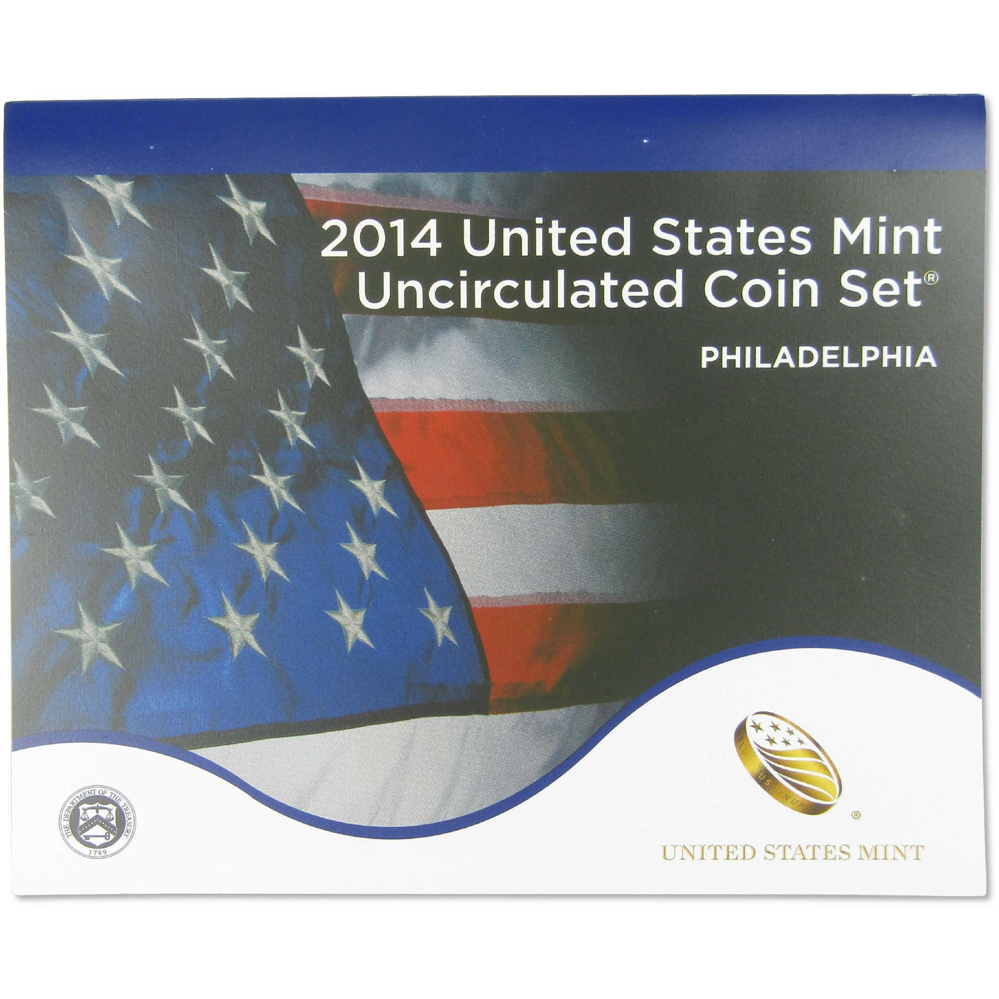 2014 Uncirculated Coin Set U.S Mint Government Packaging OGP COA