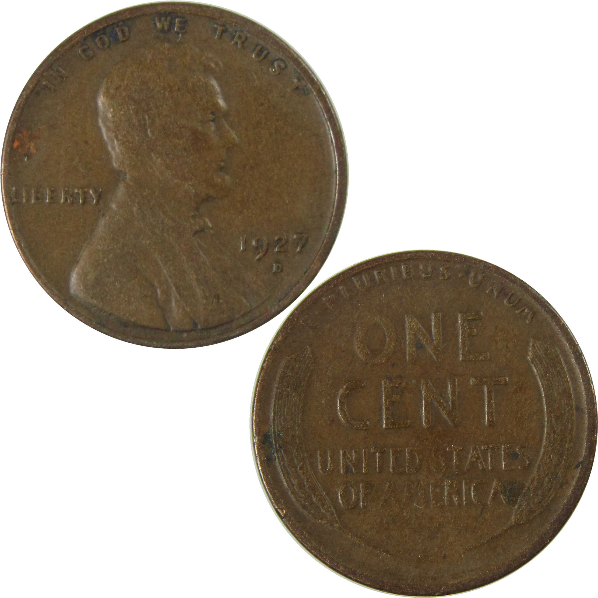 1927 D Lincoln Wheat Cent VF Very Fine Penny 1c Coin SKU:I26732
