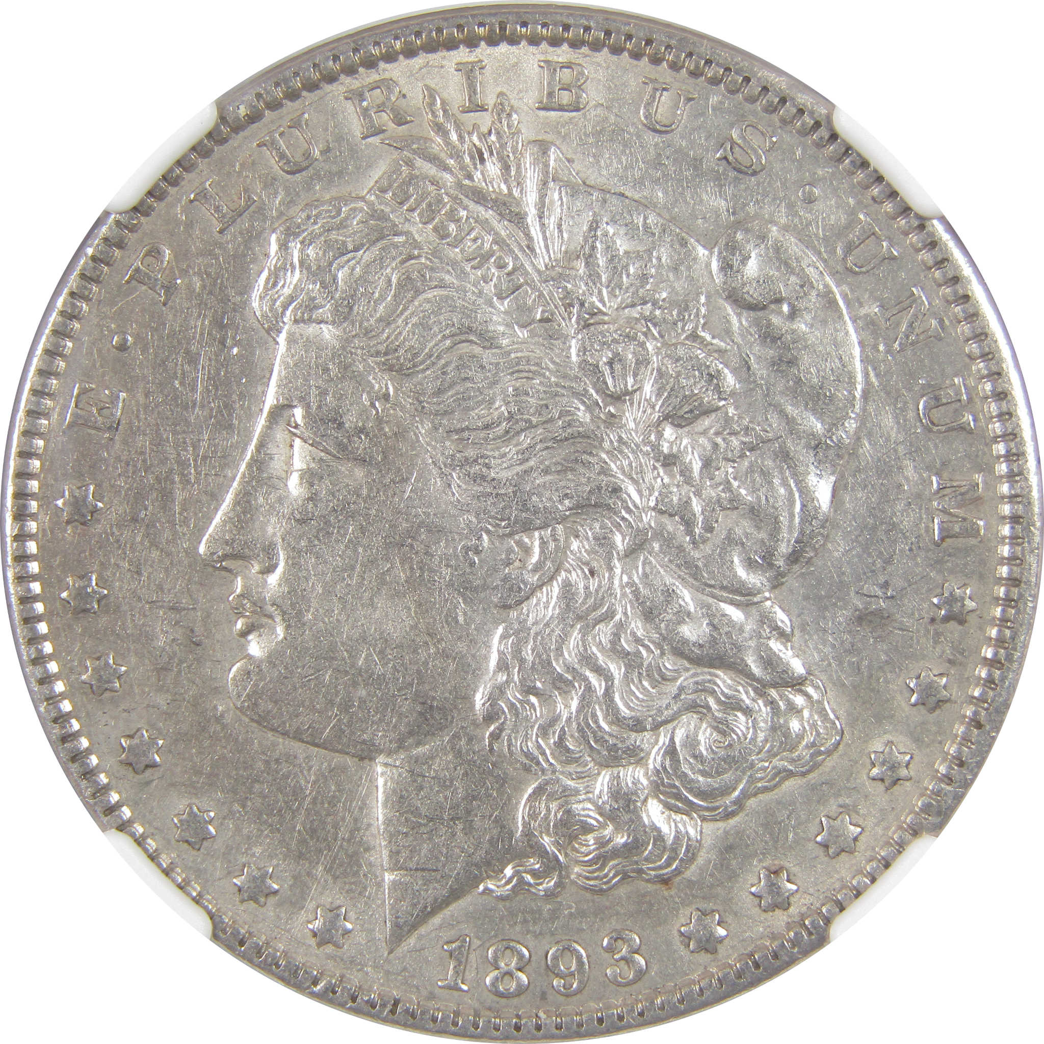 1893 Morgan Dollar AU 53 NGC Silver $1 Coin SKU:I18249 - Morgan coin - Morgan silver dollar - Morgan silver dollar for sale - Profile Coins & Collectibles