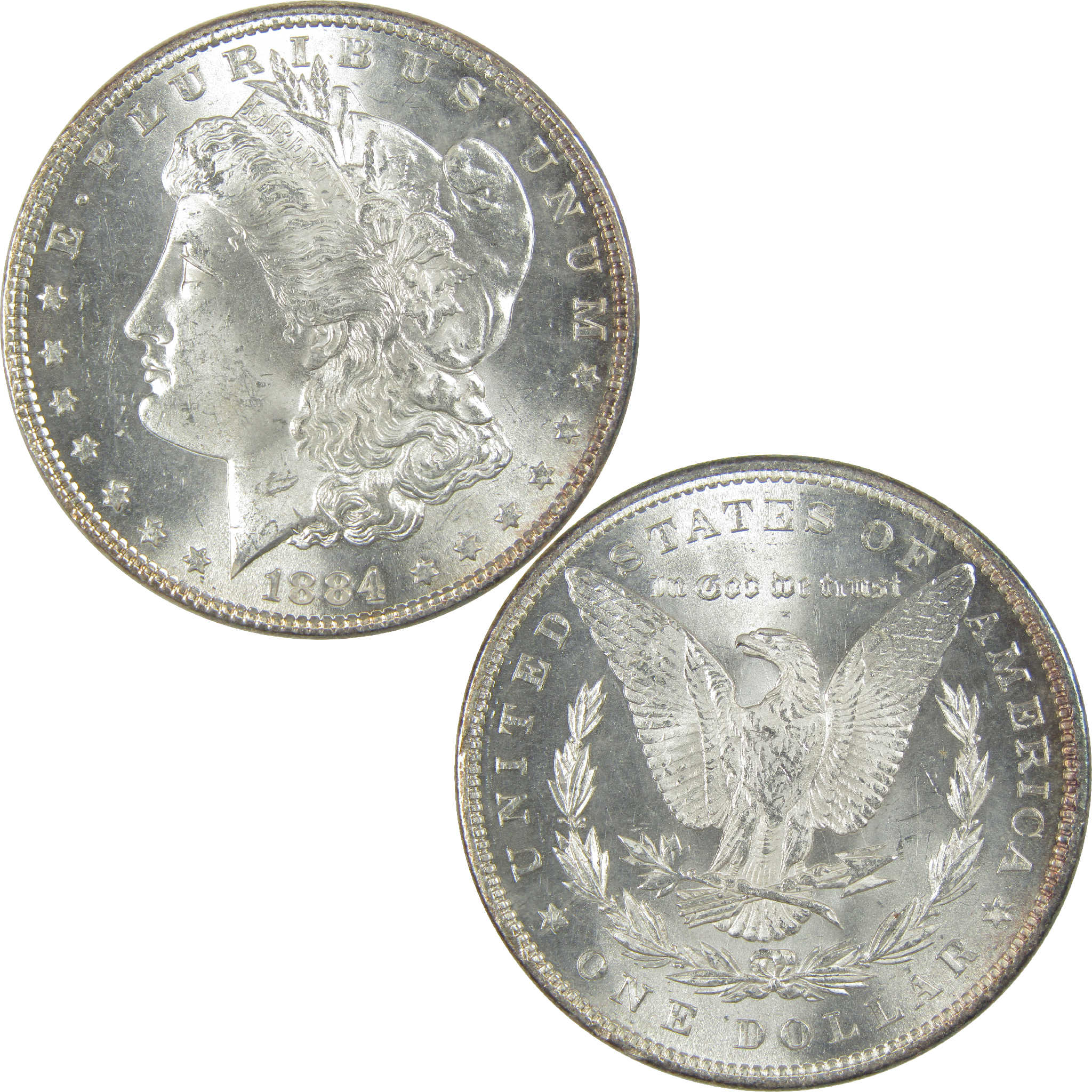 1884 Morgan Dollar BU Very Choice Uncirculated Silver $1 Coin - Morgan coin - Morgan silver dollar - Morgan silver dollar for sale - Profile Coins & Collectibles