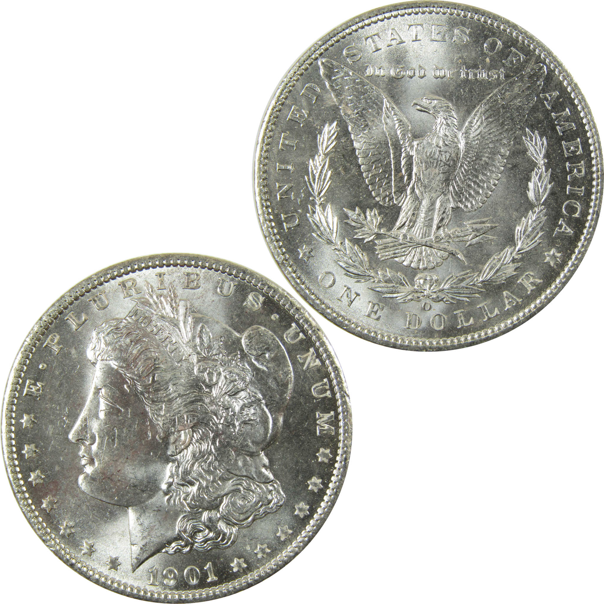 1901 O Morgan Silver Dollar Uncirculated Mint State $1 Coin SKU:I28381