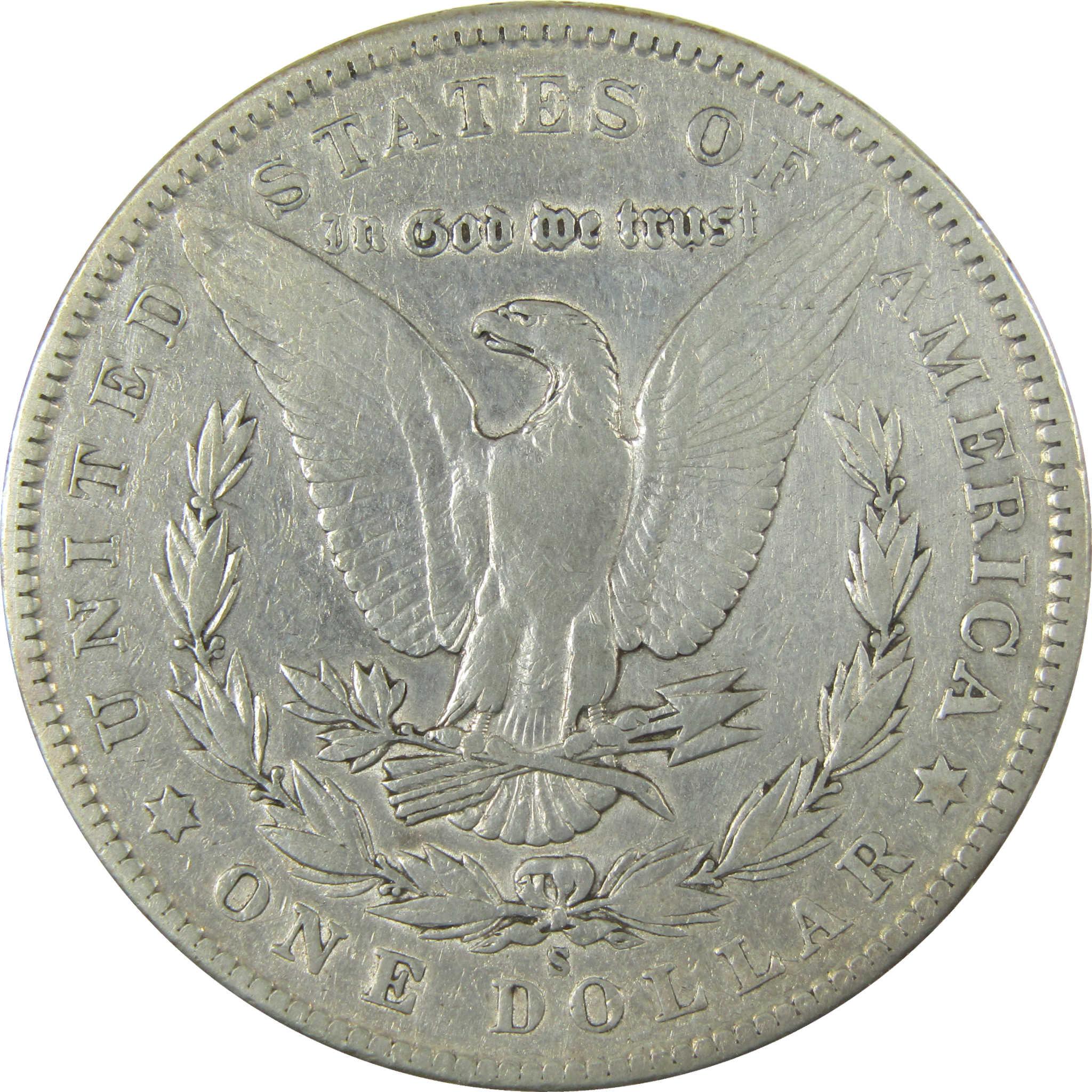 1904 S Morgan Silver Dollar VF Very Fine Details $1 Coin SKU:I28096 - Morgan coin - Morgan silver dollar - Morgan silver dollar for sale - Profile Coins & Collectibles