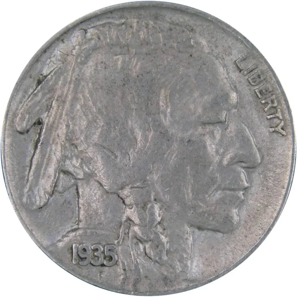 1935 Indian Head Buffalo Nickel XF EF Extremely Fine 5c Coin