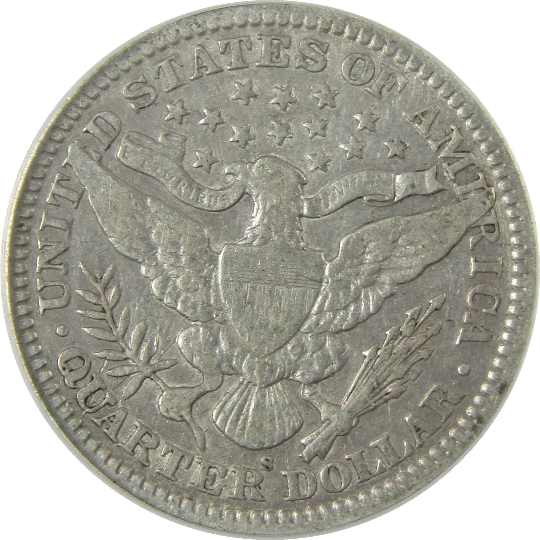 1909 S Barber Silver Quarter VF 20 Details ANACS 25c Coin SKU:I28592
