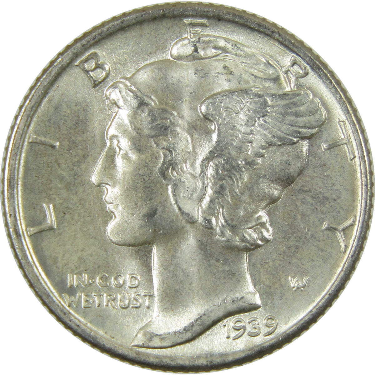 1939 Mercury Silver Dime BU Choice Uncirculated Mint State 10c Coin