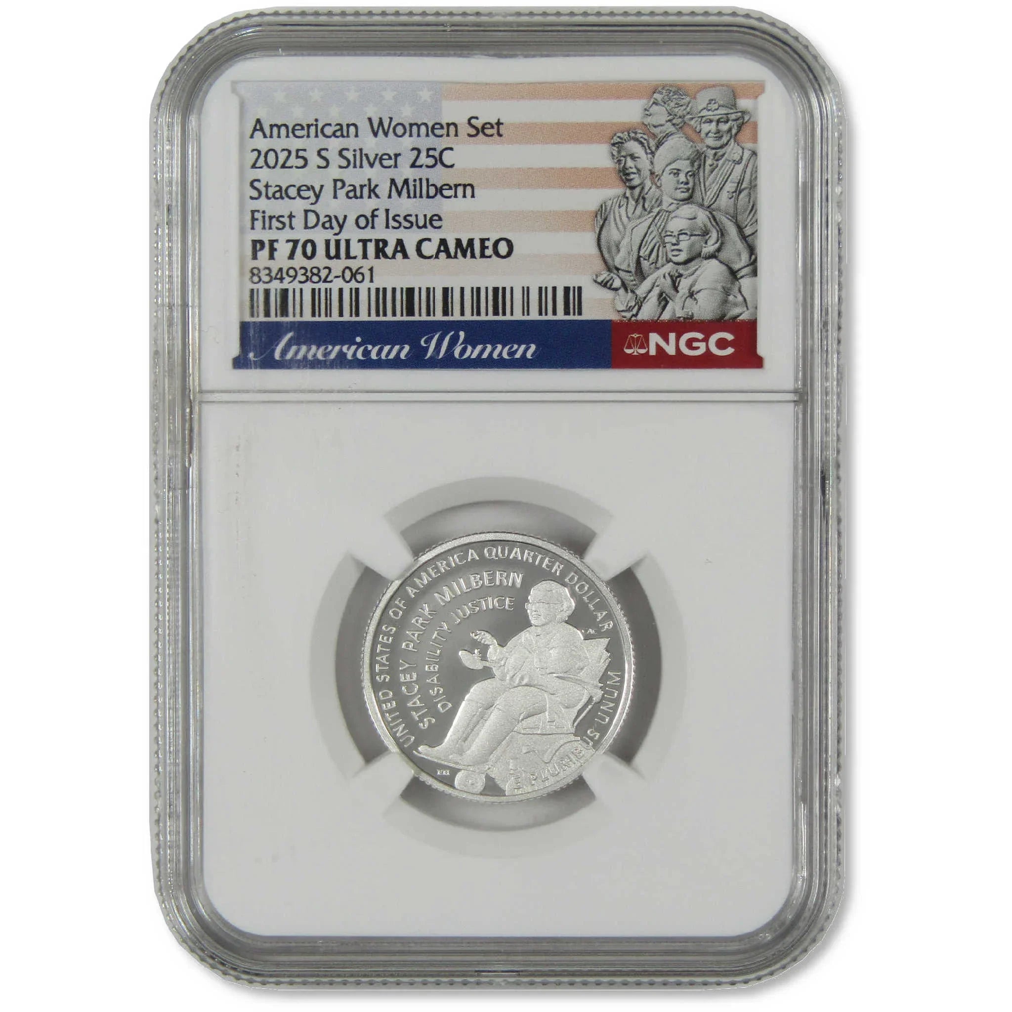 2025 S Stacey Park Milbern American Women Silver Quarter PF70 UCAM NGC